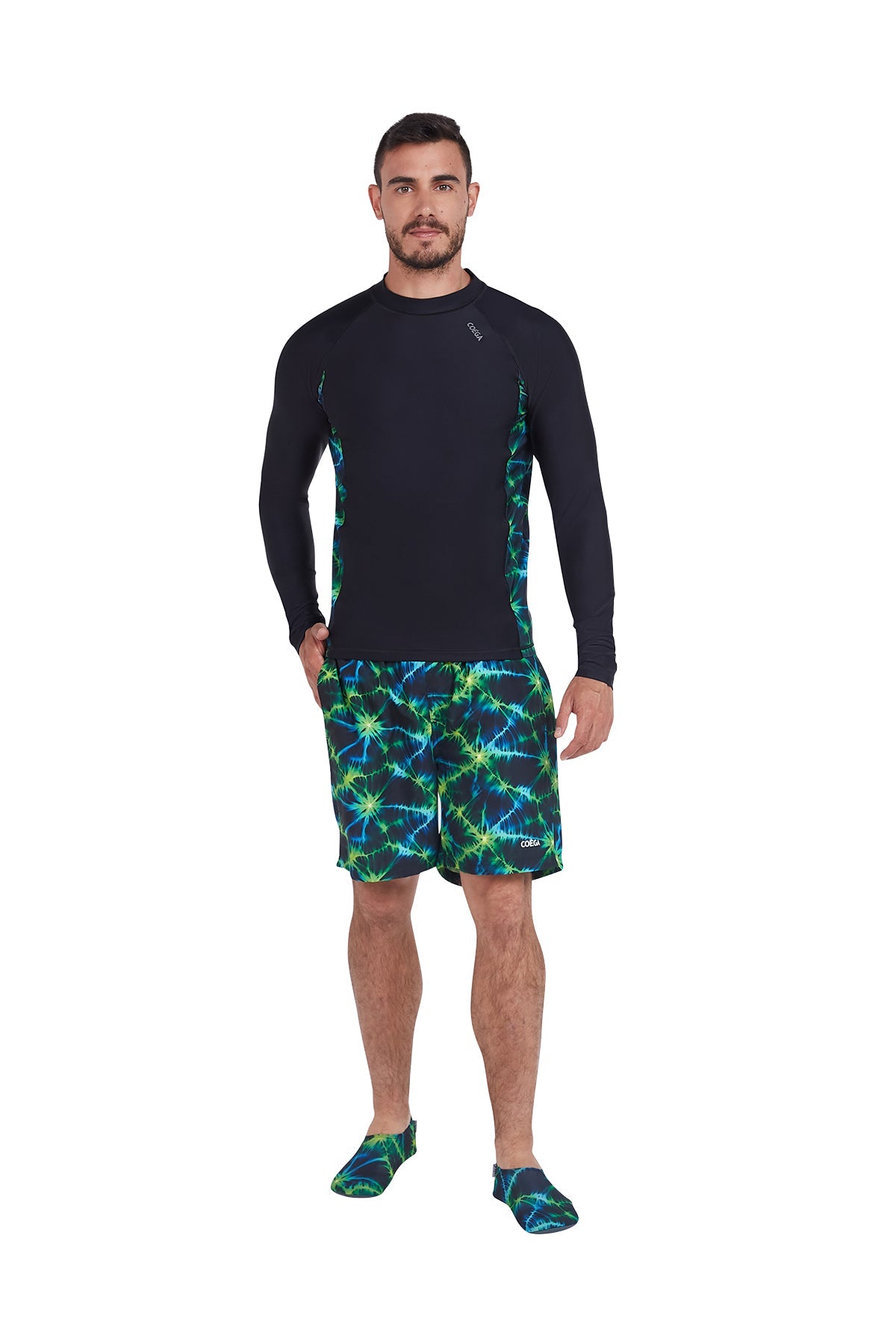 Mens Long SleeveTie Dye Rashguard