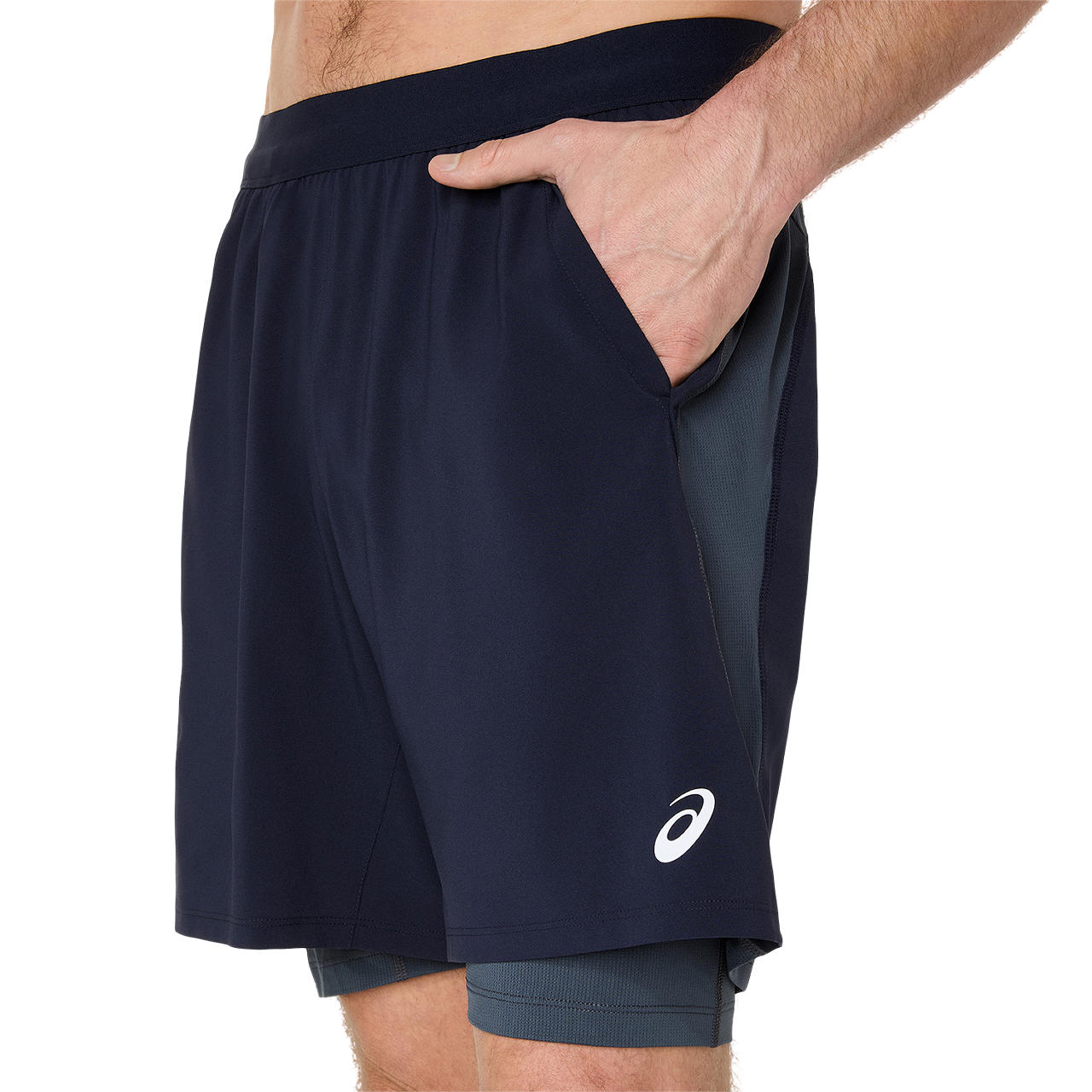 Mens Road 2 in 1 7 Inch Short
