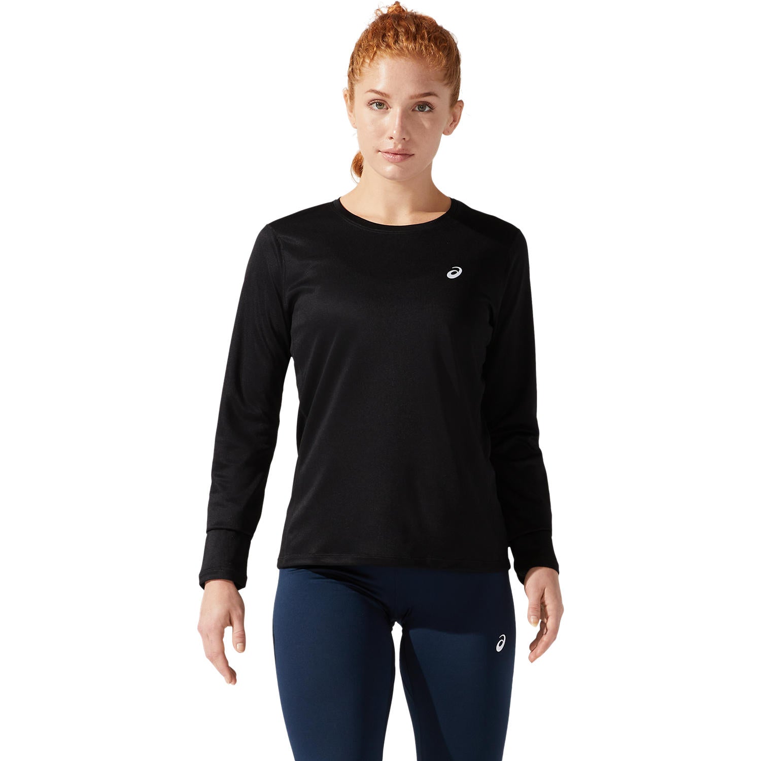Womens Running Silver Long Sleeve T-Shirt