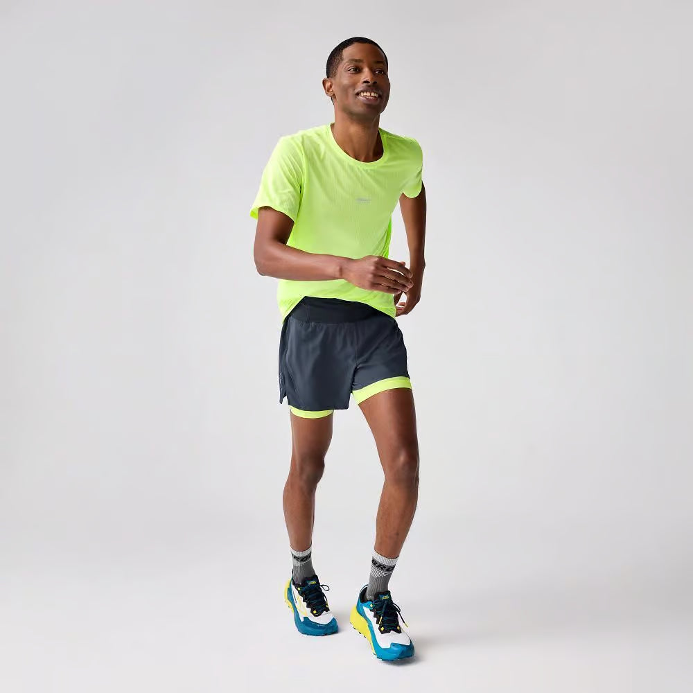 Mens High Point 5 inch 2 in 1 Short