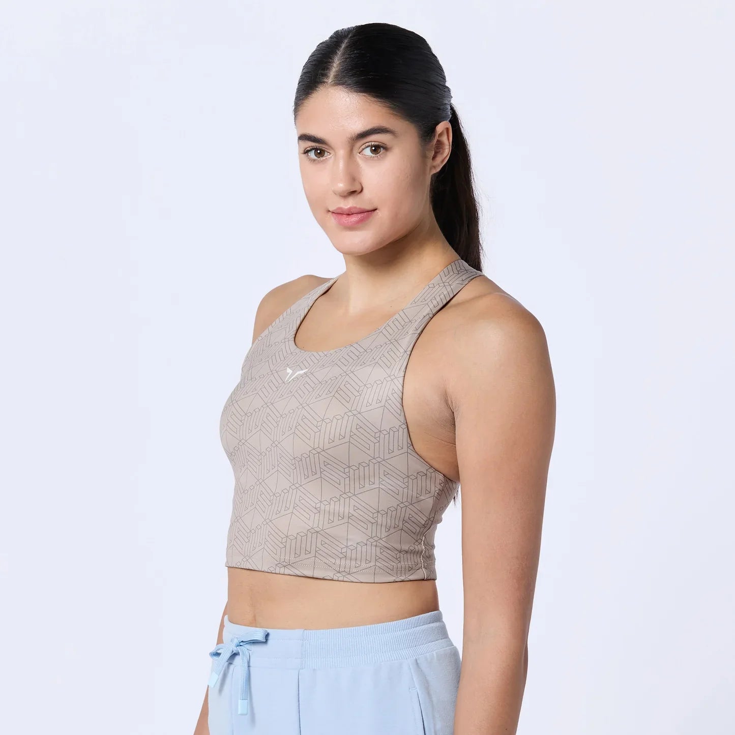 Womens Essential Brami All Over Print Light Impact Bra