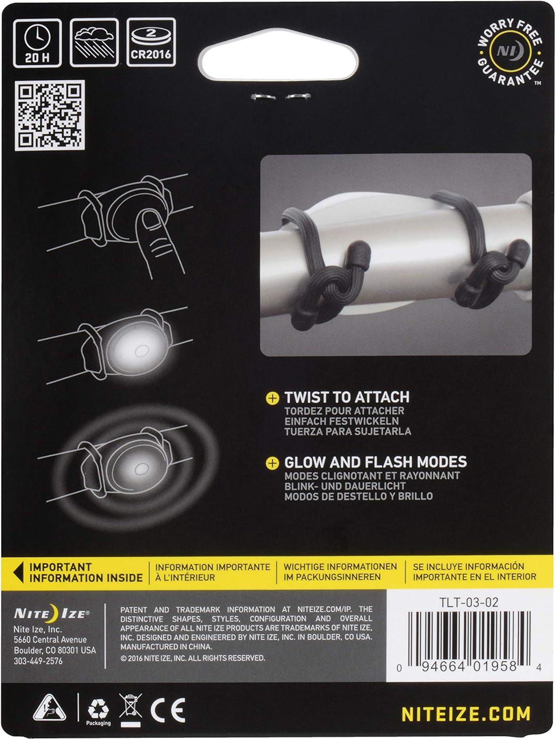 TwistLit™ LED Bike Light - White