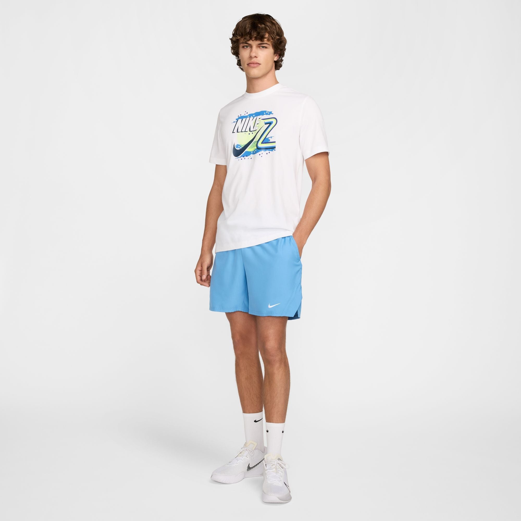 Mens Dri-Fit Victory Tennis 7 Inch Short