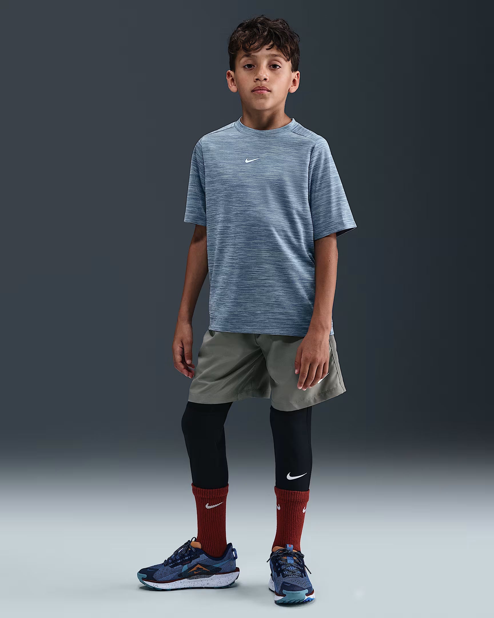 Boys Dri-Fit Multi heather Short Sleeve Tees