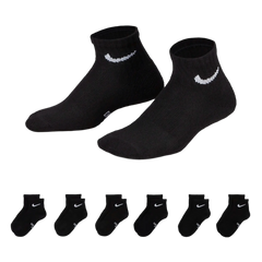 6 Pack Kids Performance Basic Quarter Socks
