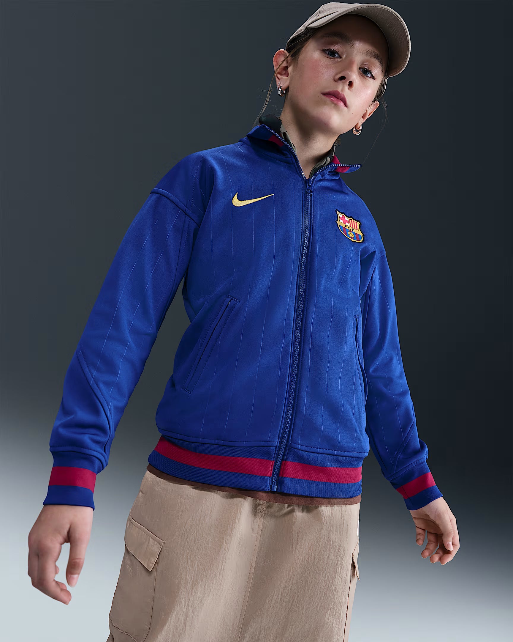 Junior FC Barcelona 25/26 Academy Anthem Jacket