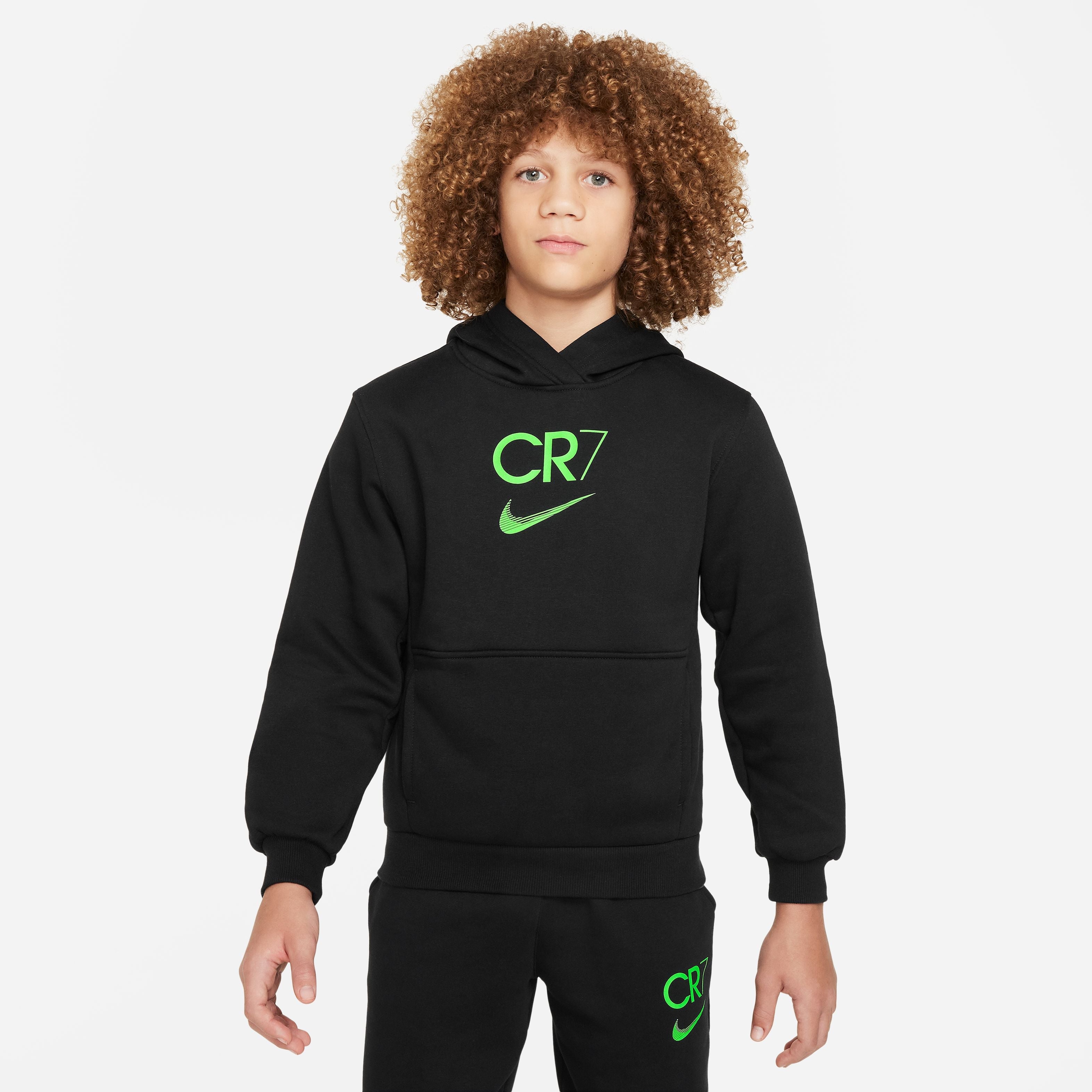 Boys CR7 K Club Fleece Football Hoodie