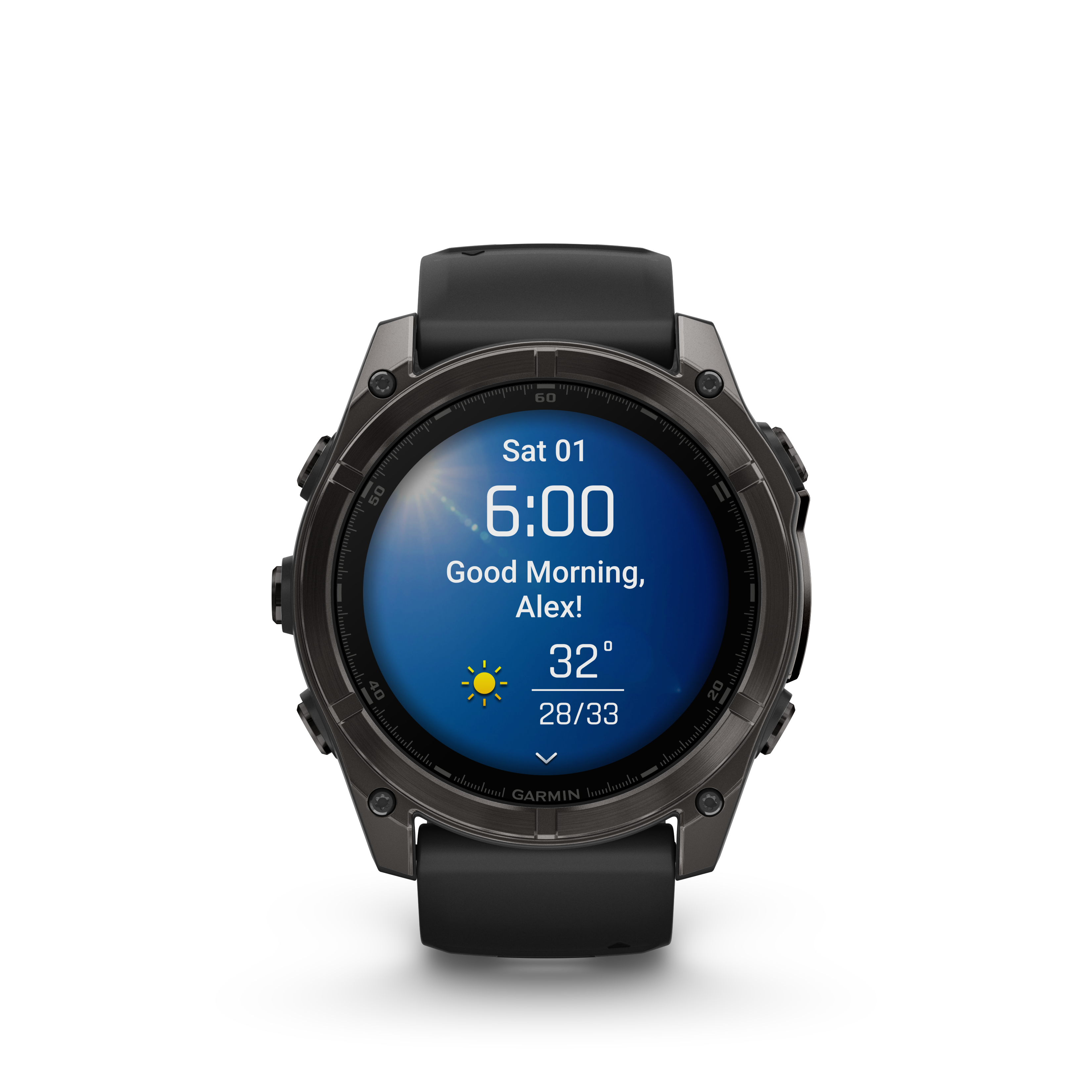 Fenix 8 Amoled Sapphire Carbon Gray Titanium Black Band 51MM