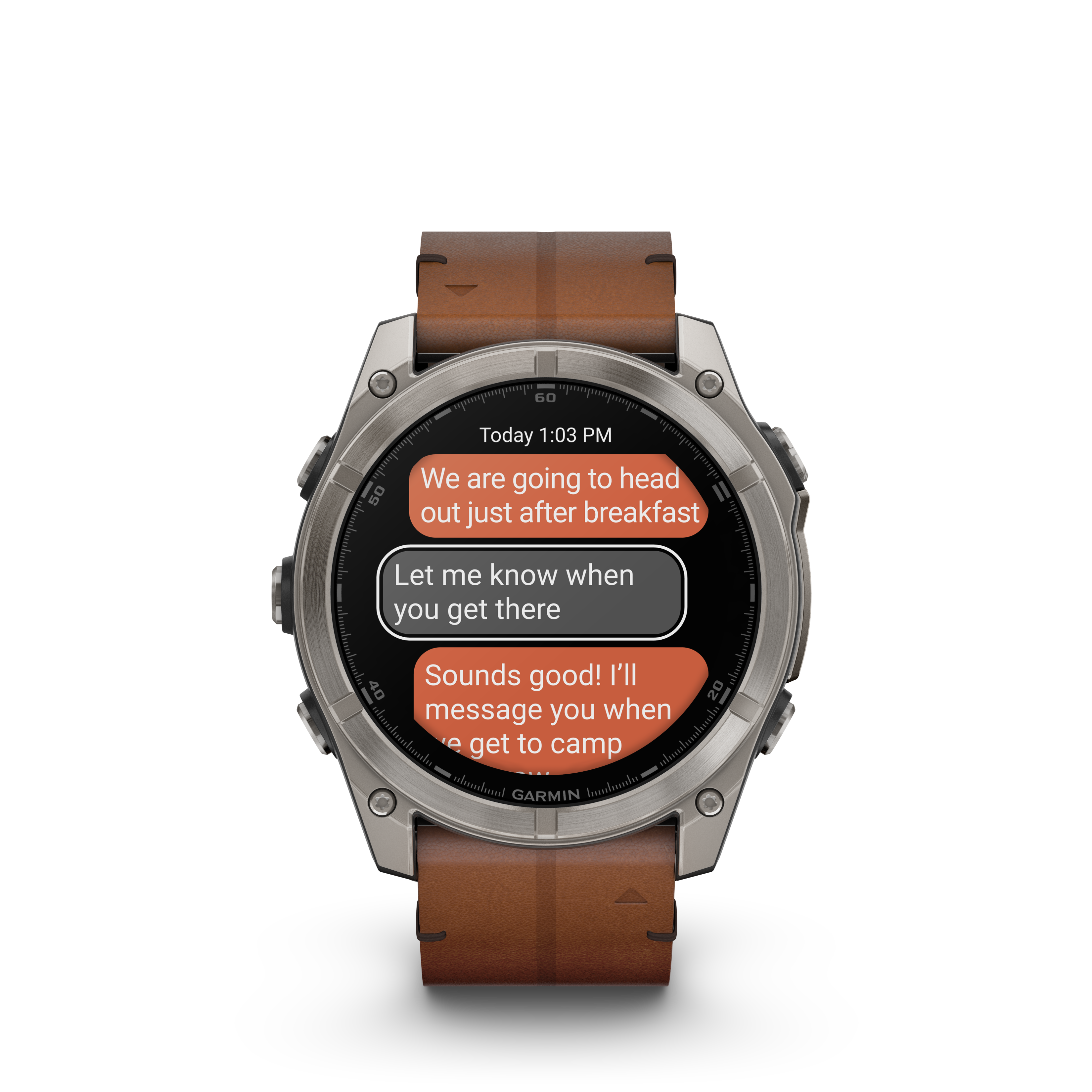 Fenix 8 Amoled Sapphire Titanium Black Leather Silicone 51MM
