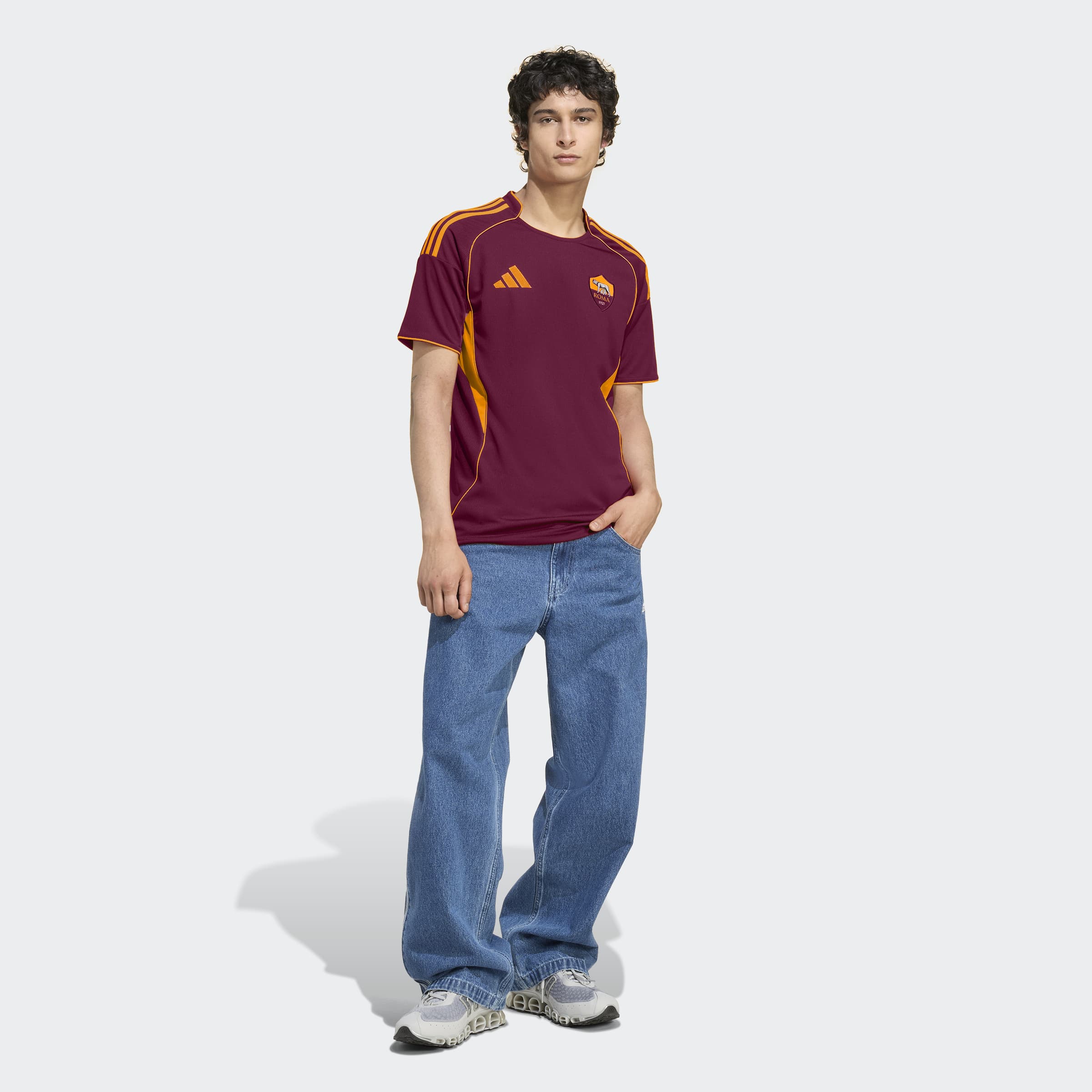 Mens AS Roma Home 25/26 Replica Jersey