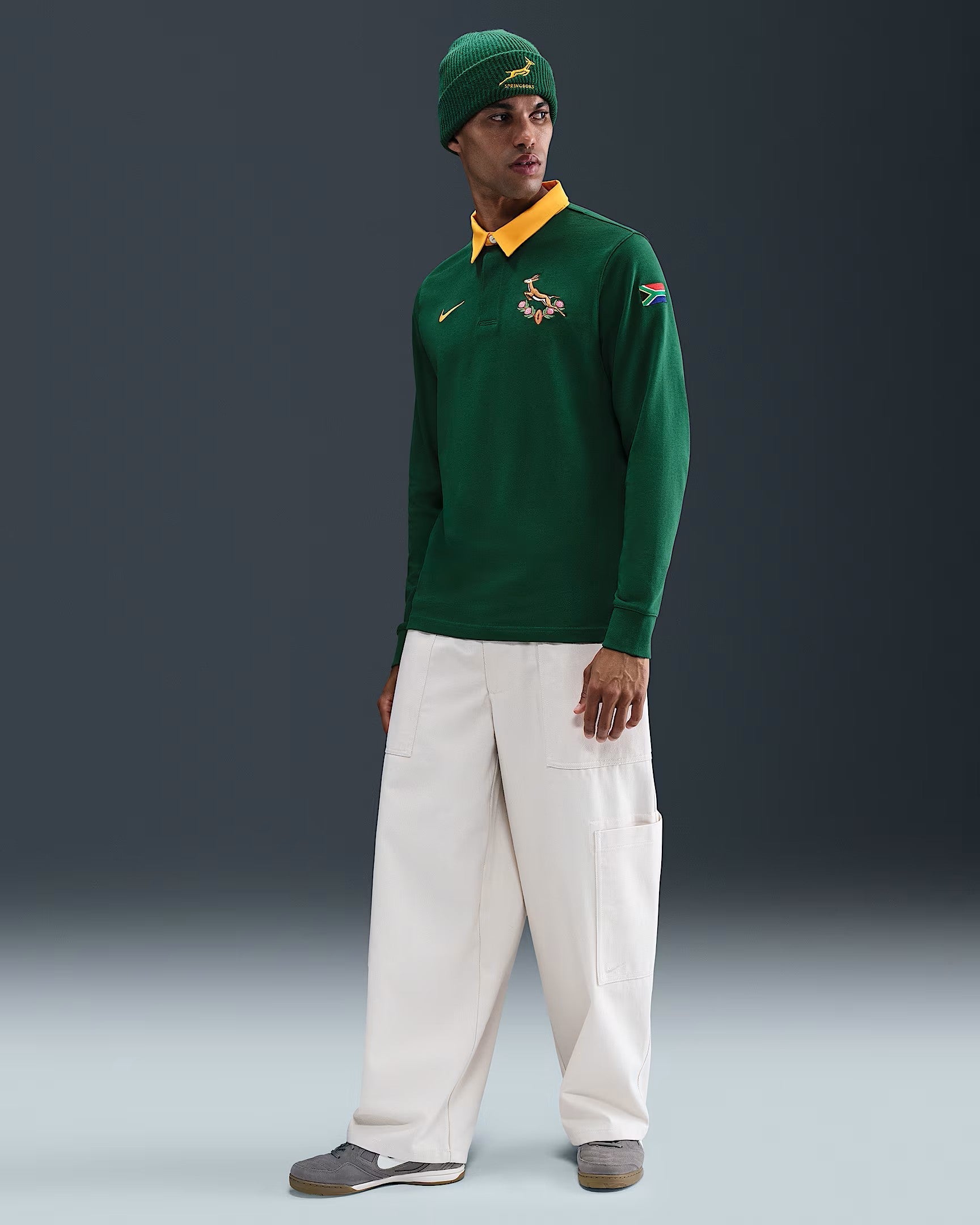 Mens Springboks LS Heritage Home Jersey