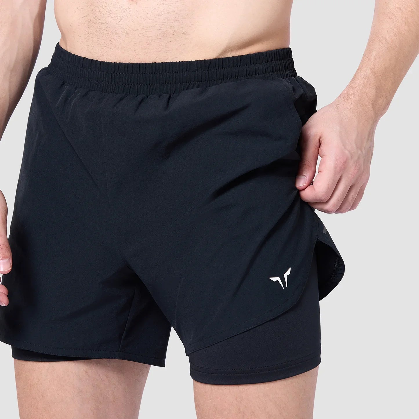 Mens T-Dry 2 in 1 5 inch Short