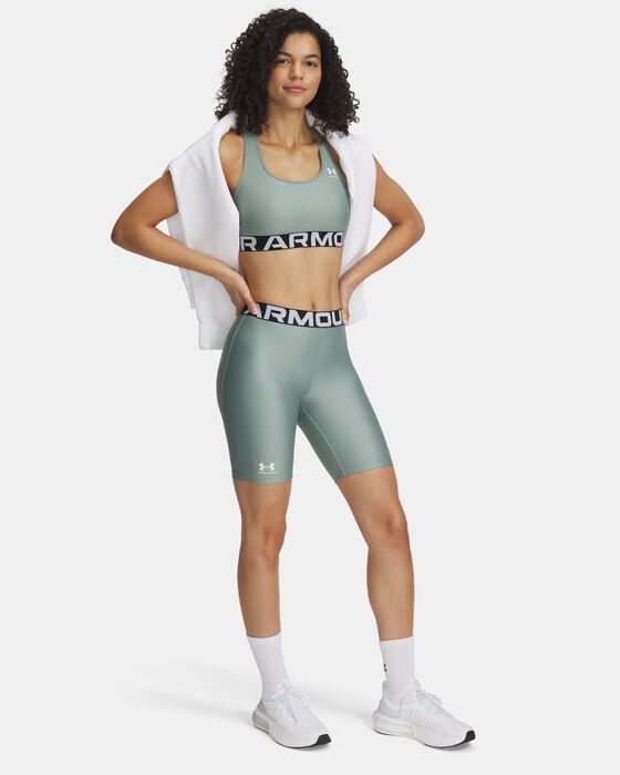 Womens Heat Gear Fitted 8" Shorts
