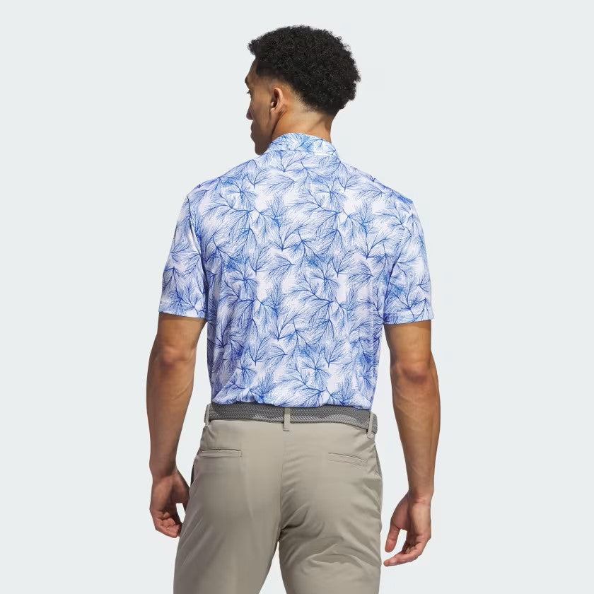 Mens Ultimate 365 Fine Printed Golf Polo