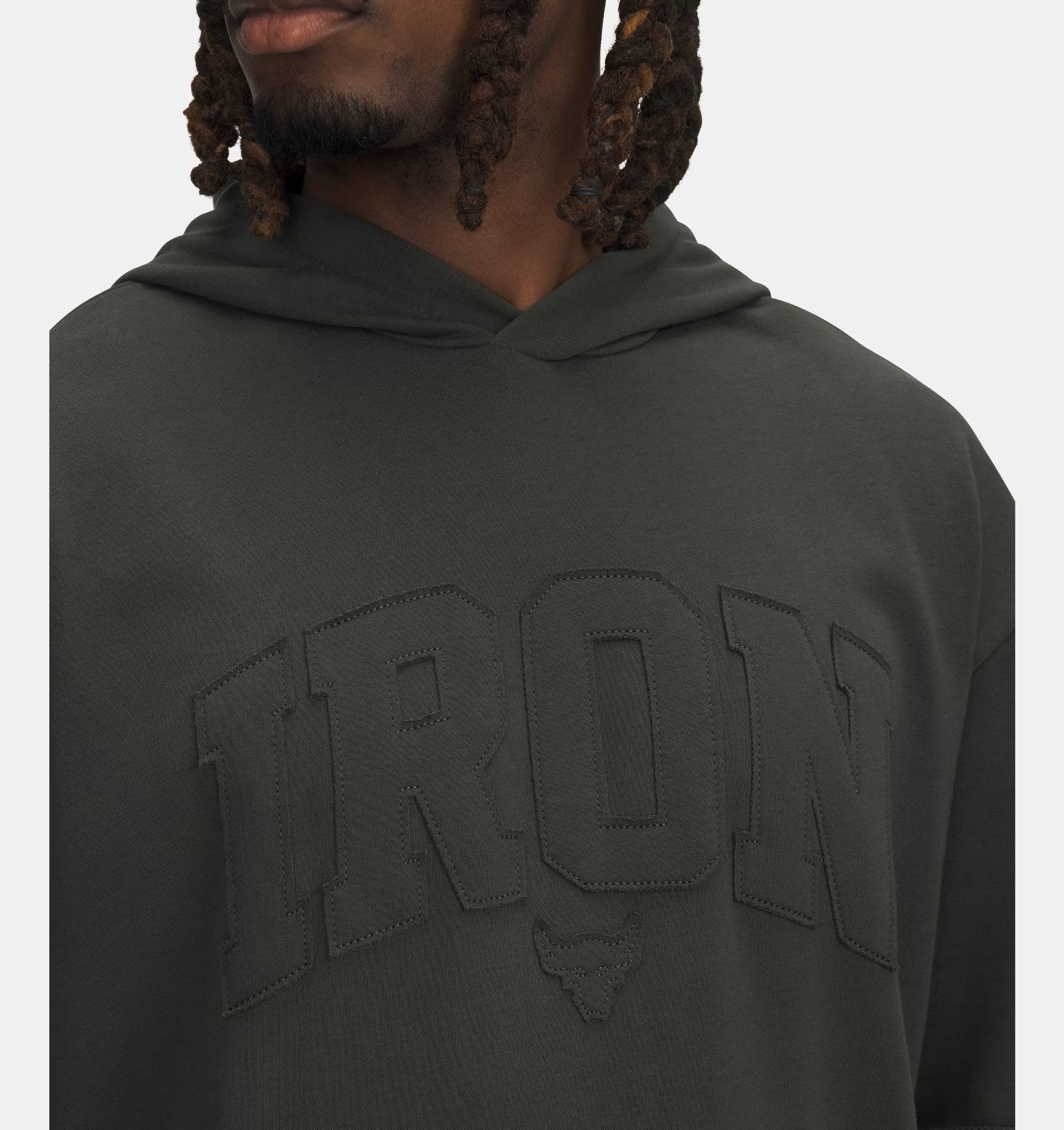 Mens Project Rock Short Sleeve Terry Hoodie