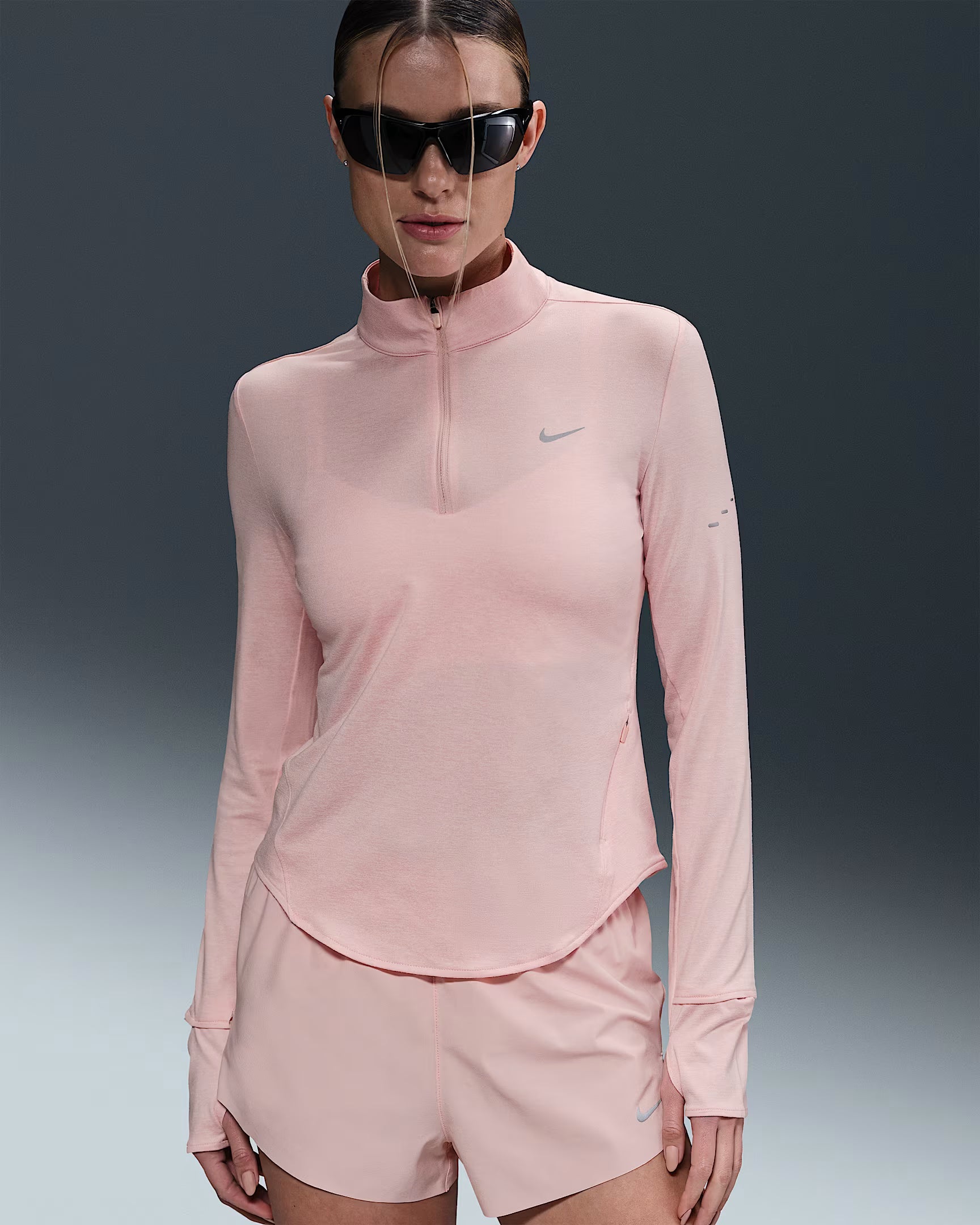Womens Dri-Fit Swift Half Zip Longsleeve