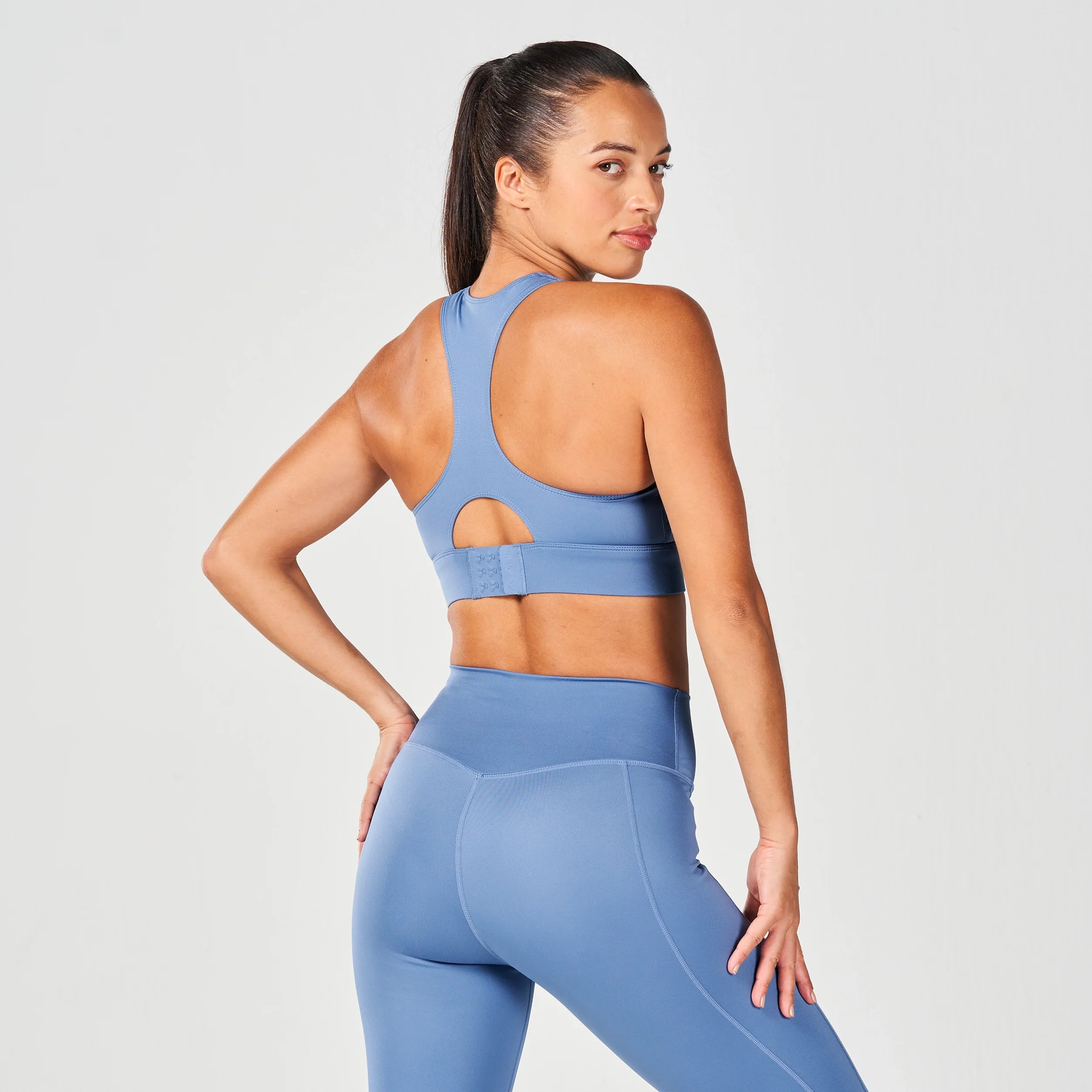 Womens Essential Racerback High Impact Sports Bra