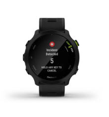 ساعة فوررانر ٥٥ بخاصية جي بي اس بلون اسود اي يو