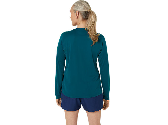 Womens Running Silver Long Sleeve T-Shirt