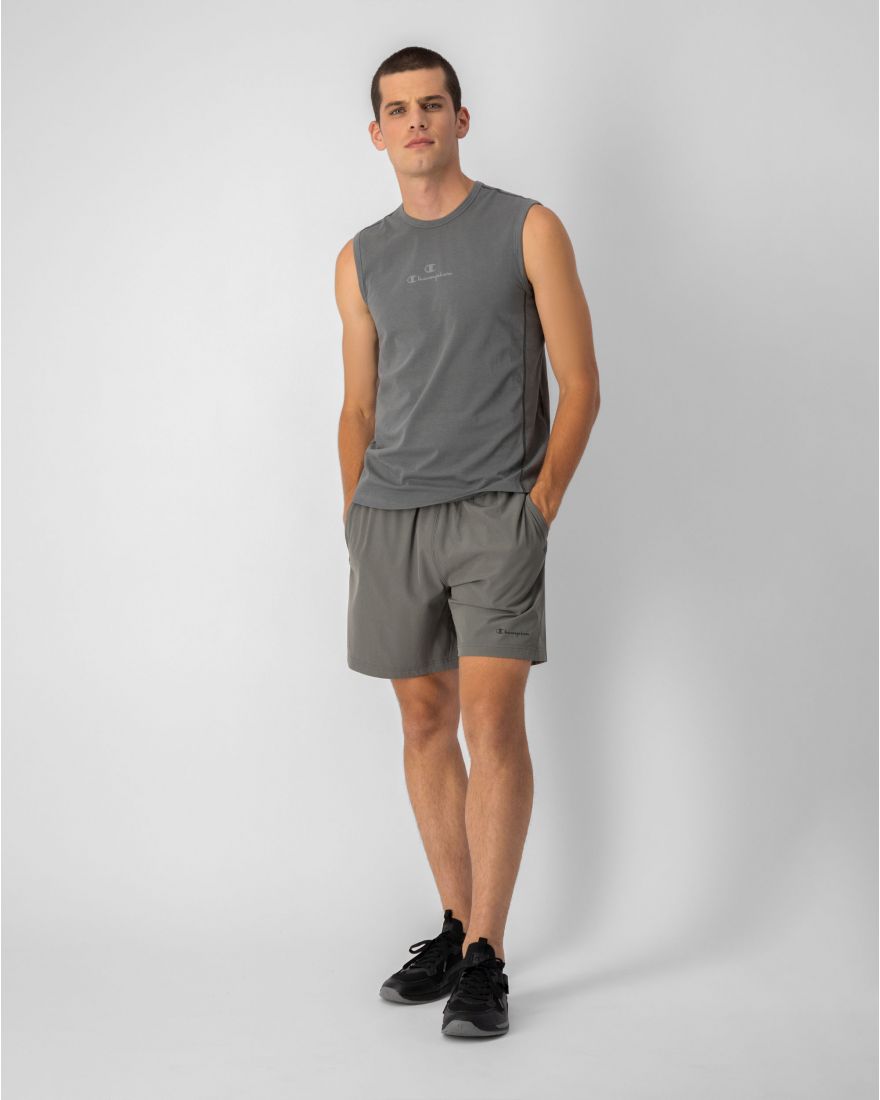 Mens Quick Dry Stretch Poly 7 Inch Woven Short
