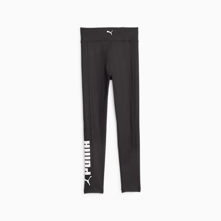 Girls Performance Fit Logo High Rise Tight
