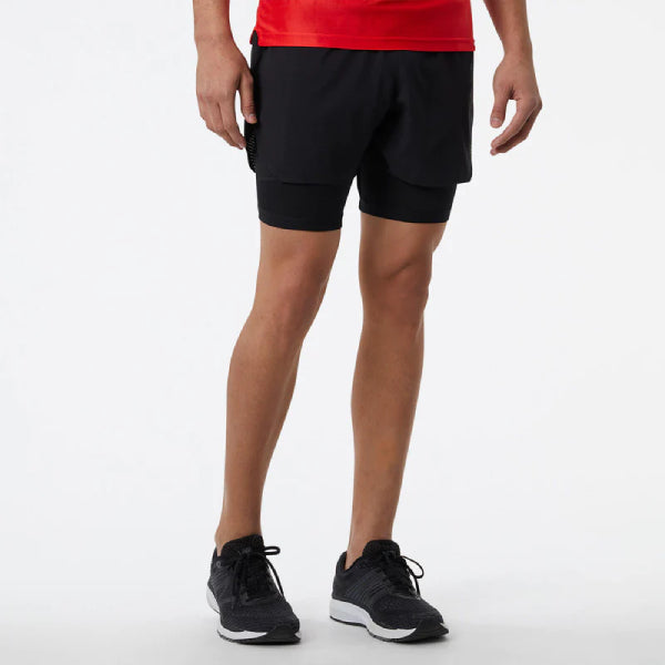 Mens Q Speed 5 Inch 2 in 1 Short