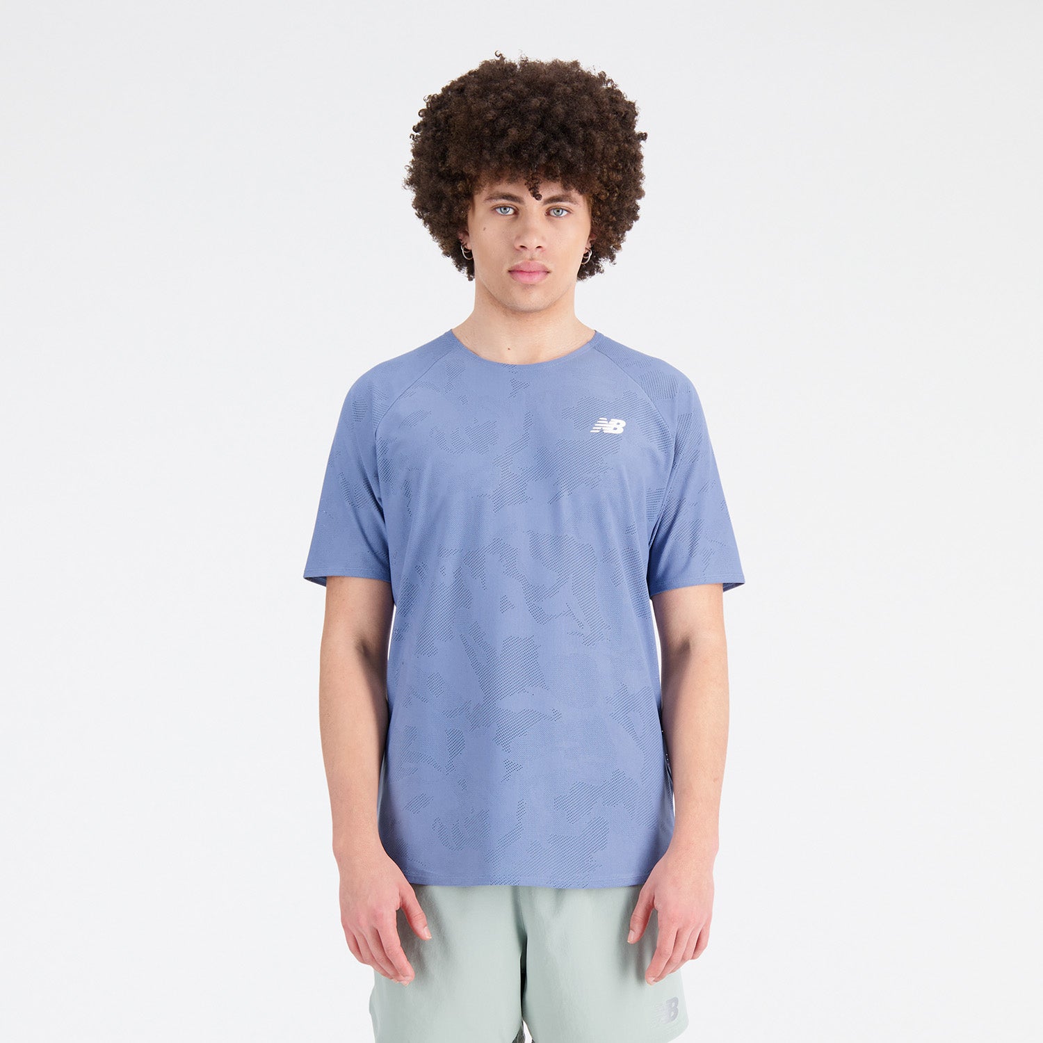 Mens Q-Speed Jacquard Short Sleeve T-Shirt