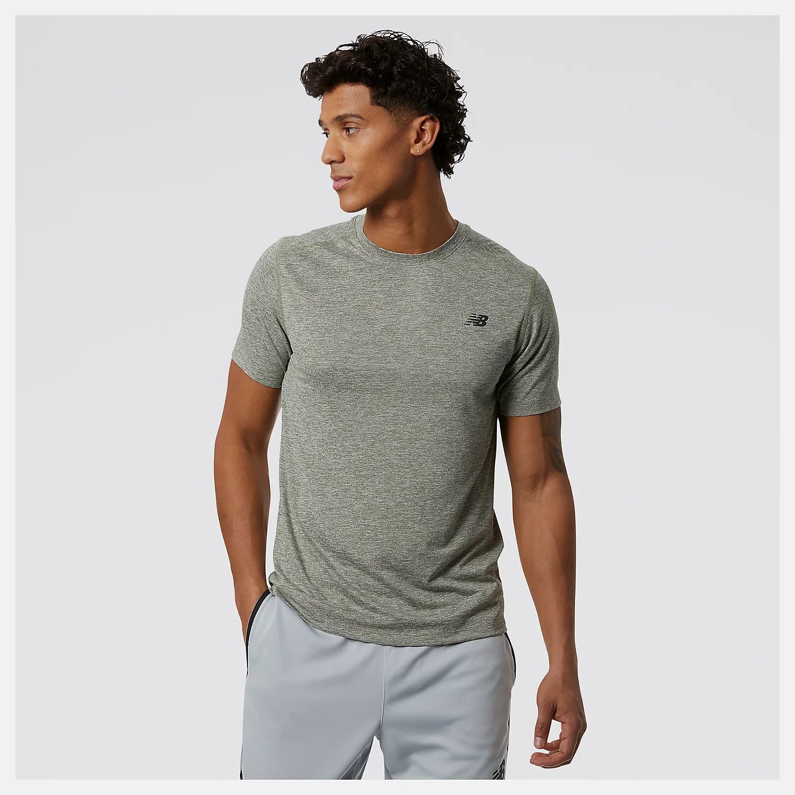 Mens Core Heathered Short Sleeve T-Shirt