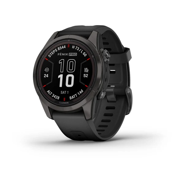 Fenix 7S Pro Sapphire Solar Carbon Gray Titanium Black Band