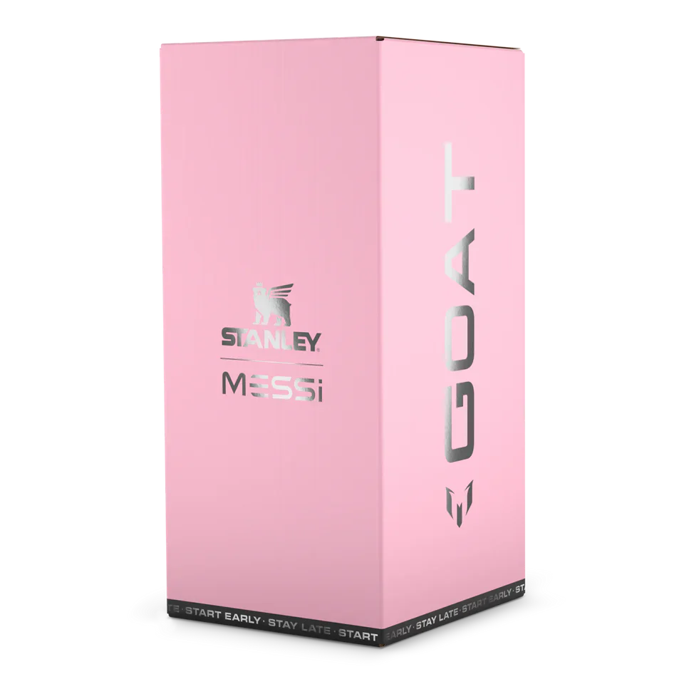 Messi x Quencher Protour Flipstraw Goat Pink 40 Ounce Tumble