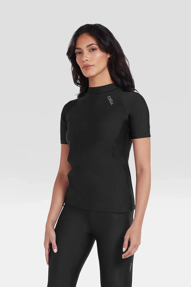Womens Essentials Short Sleeve Rashguard