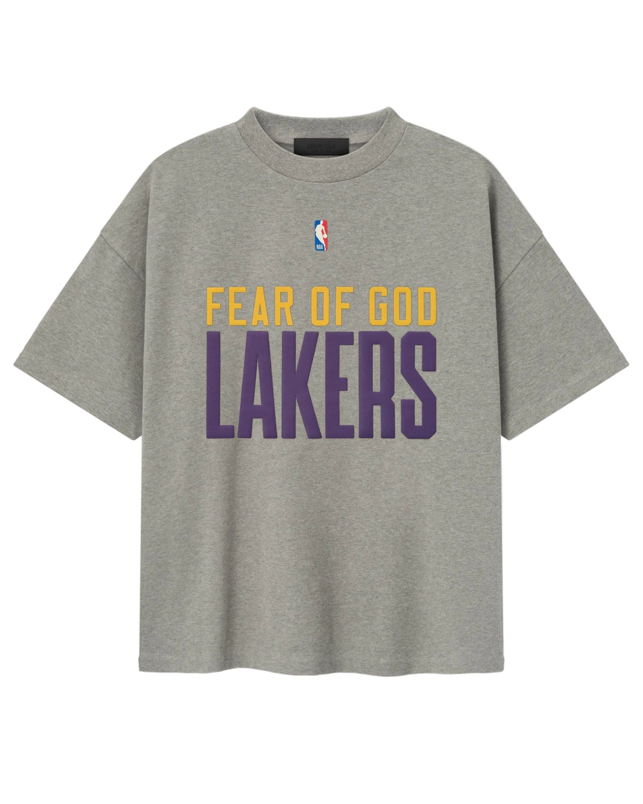 NBA x Essentials Los Angeles Lakers Heavy Jersey 90's Fit T-Shirt