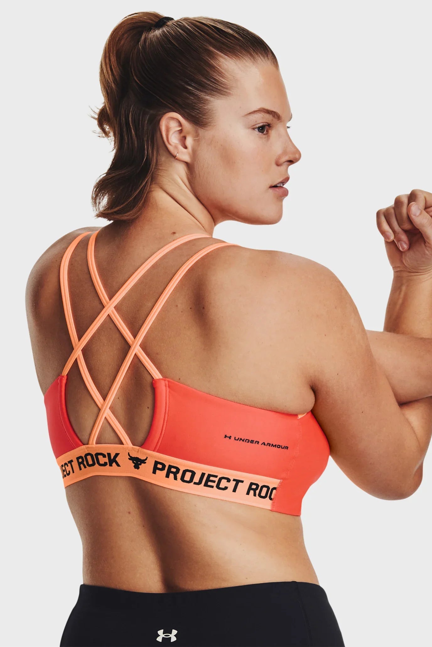 Womens Project Rock Crossback High Impact Sports Bra