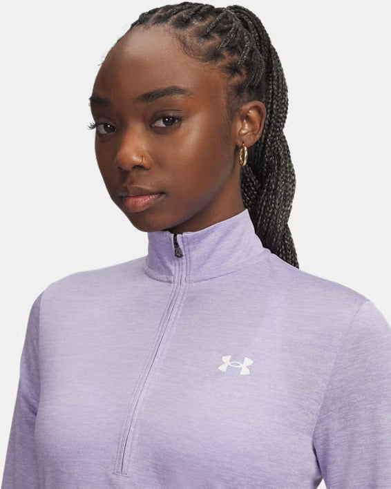 Womens Tech 1/2 Zip- Twist Long Sleeve