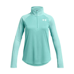 Girls Performance Tech Graphic Half Zip Long Sleeve T-Shirt