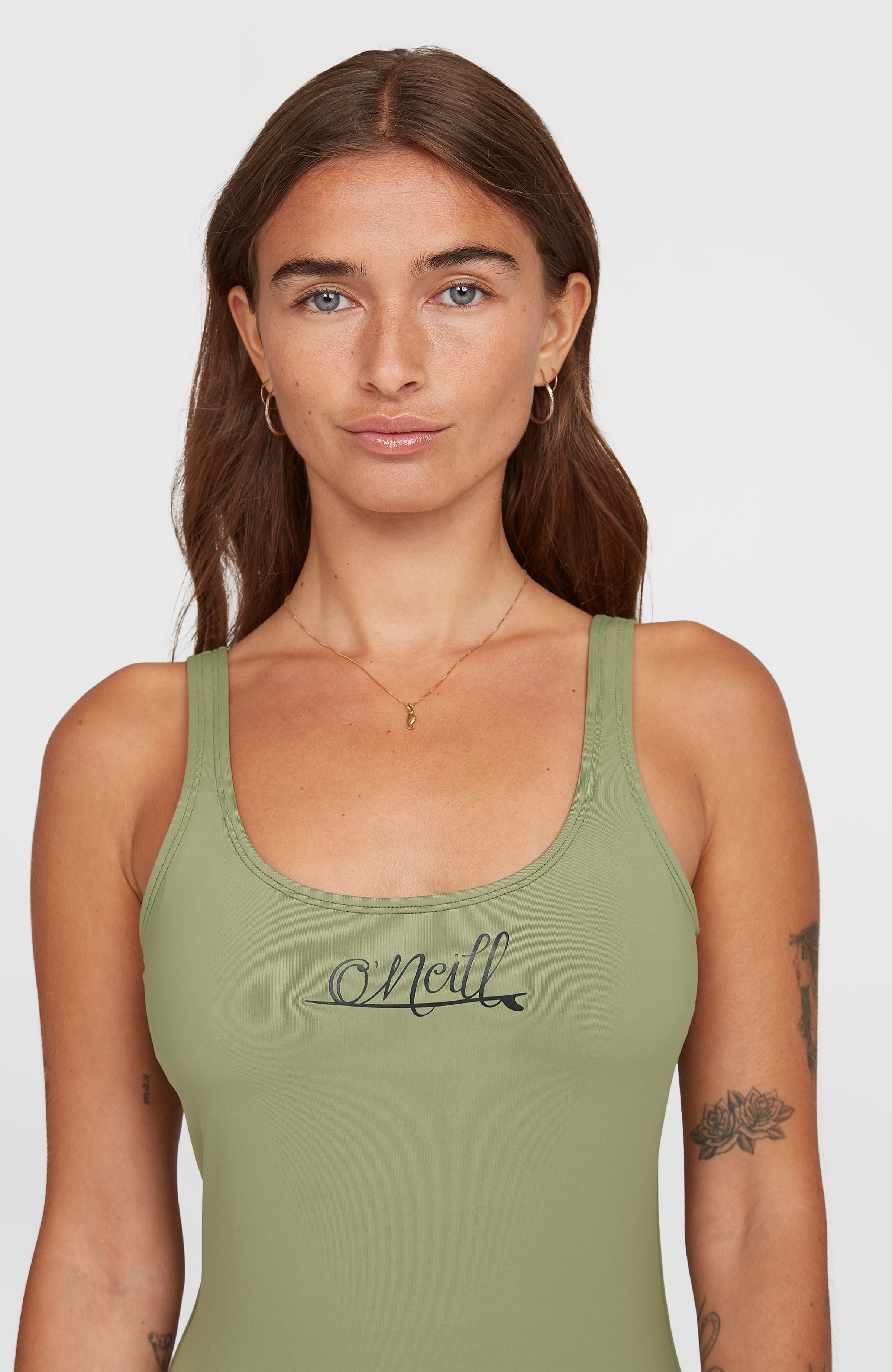 Womens Essentials Script Swimsuit
