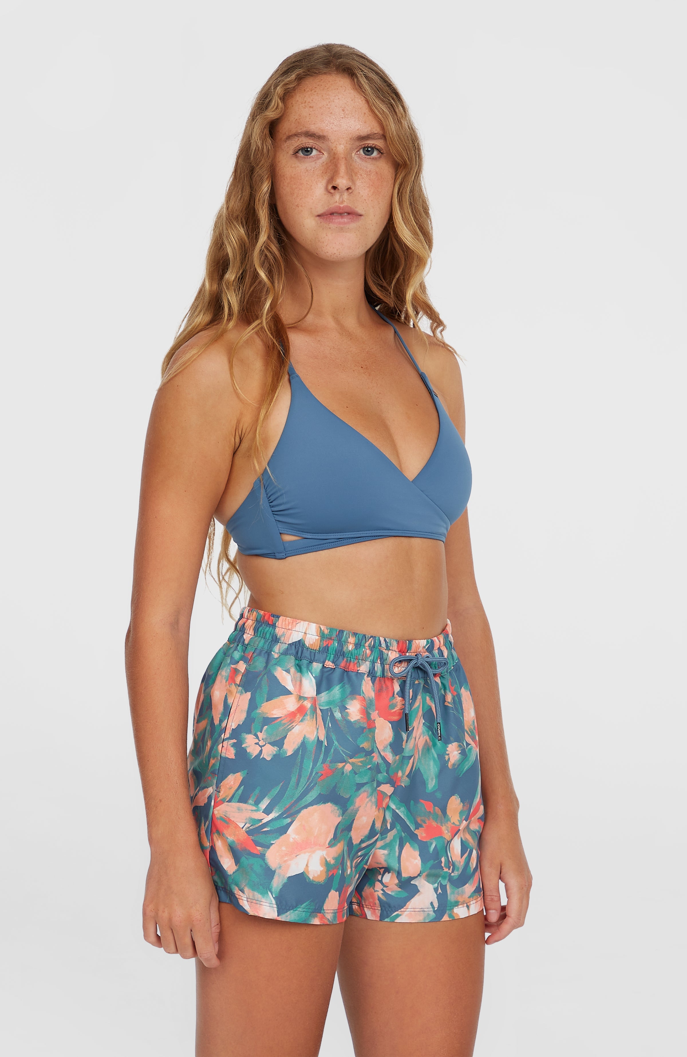 Womens Essential 12 inch Printed Swim Shorts