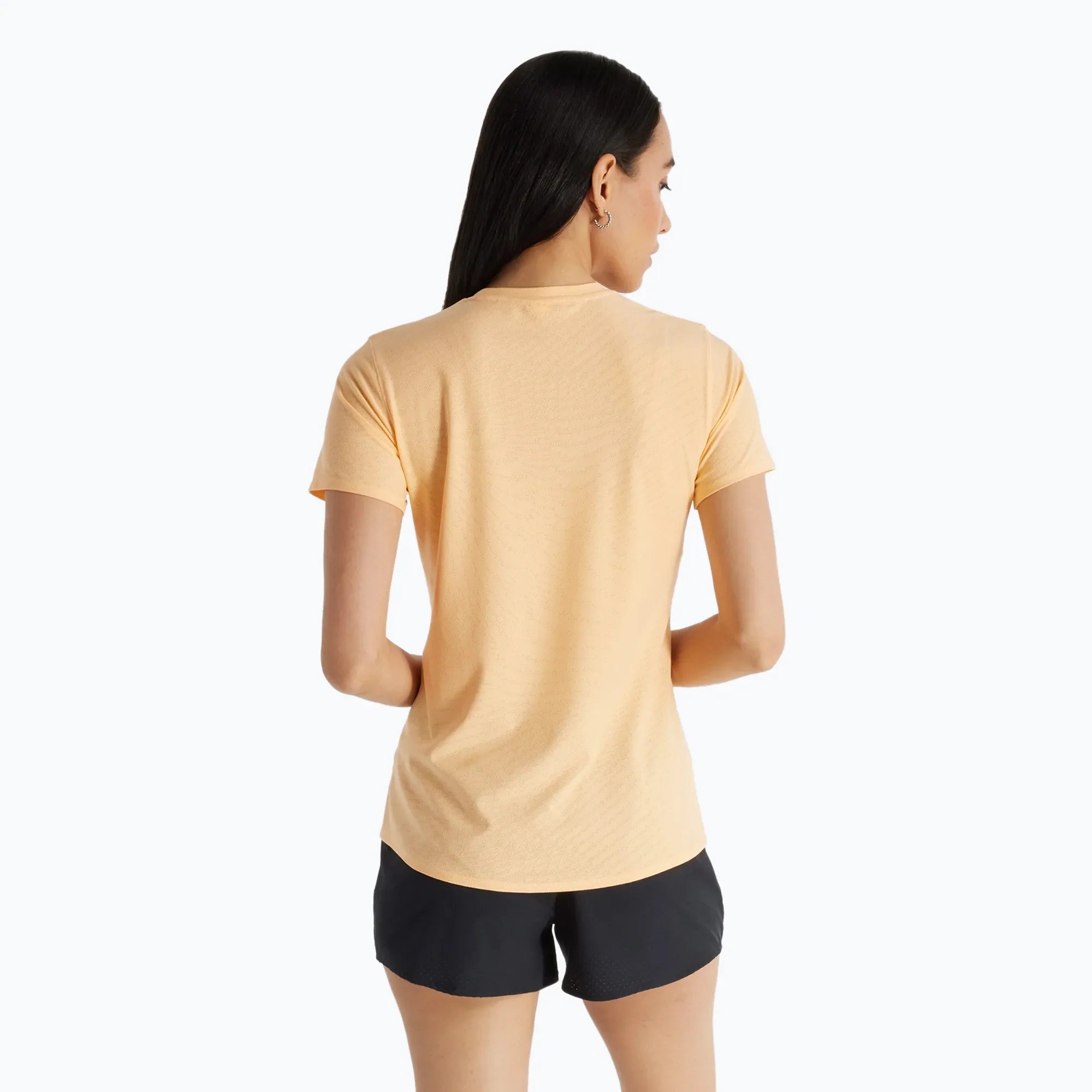 Womens Running Jacquard Slim Short Sleeve T-Shirt