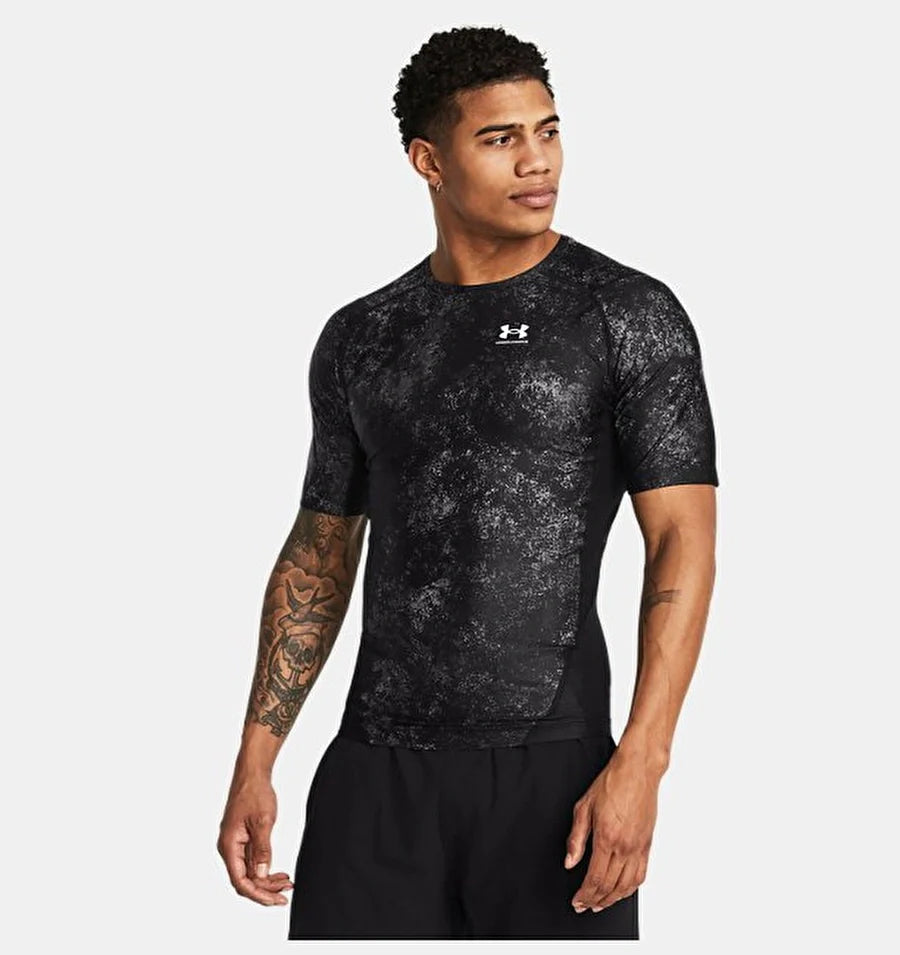 Mens Heatgear Isochill Printed Short Sleeve Top