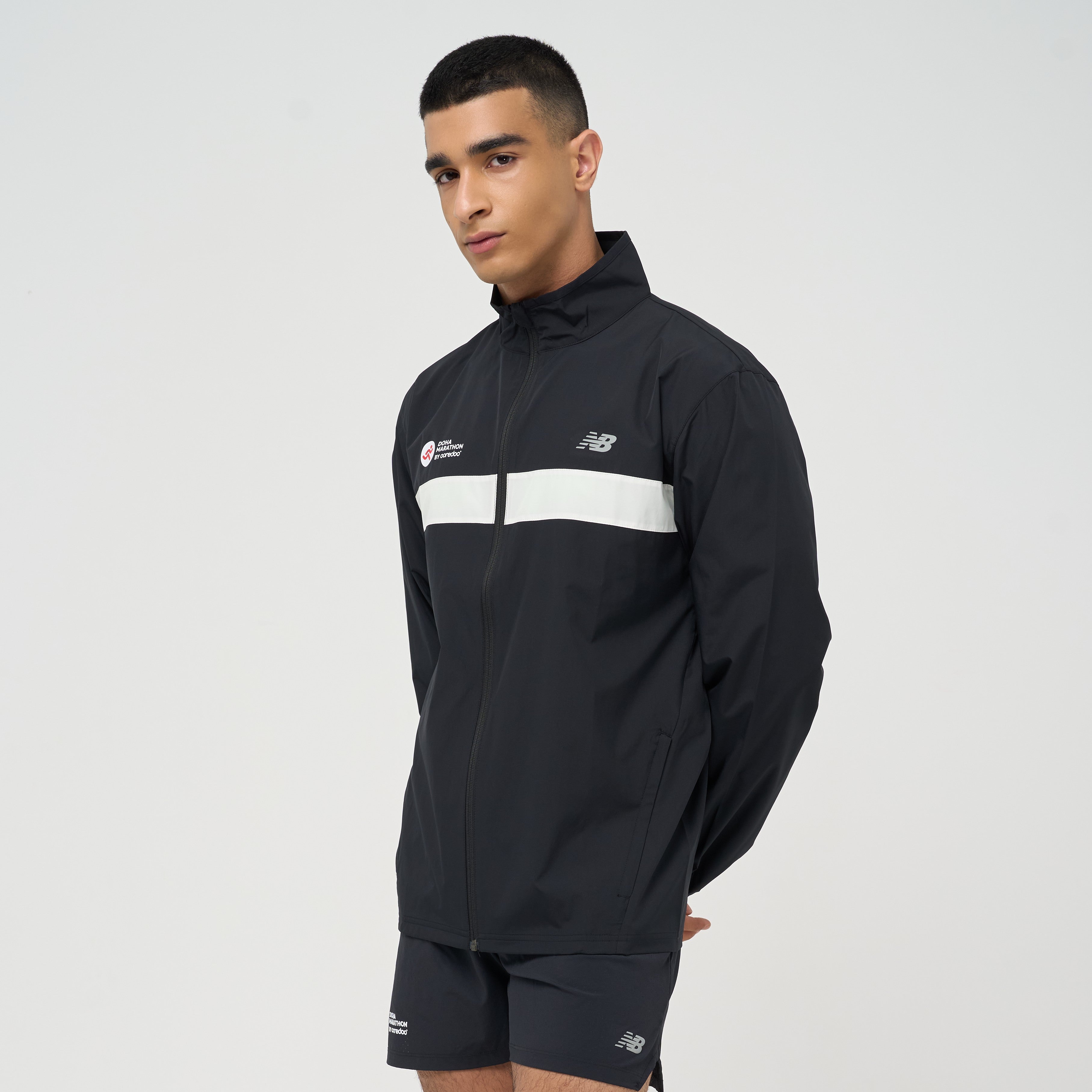 Mens Doha Marathon Athletics Packable Jacket