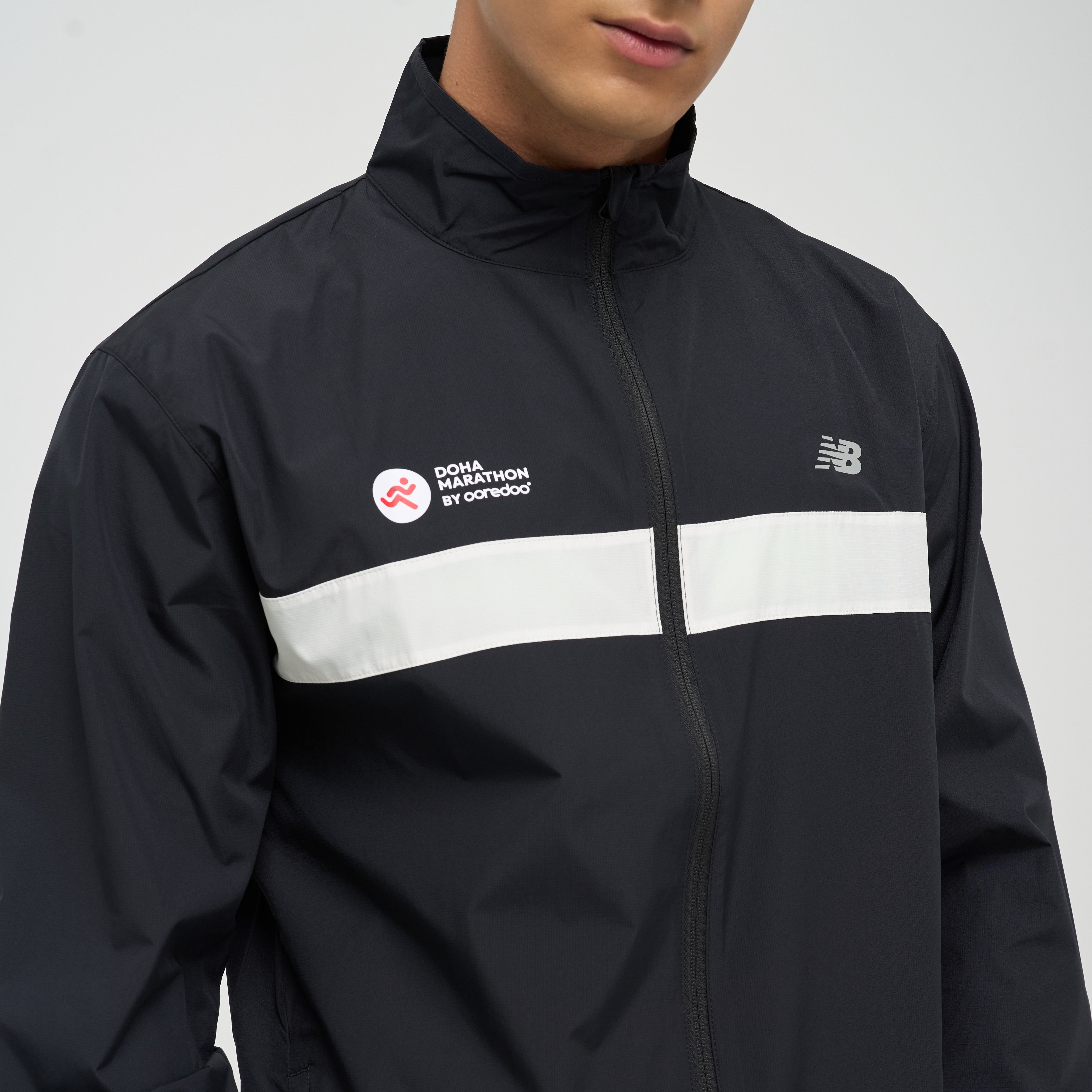 Mens Doha Marathon Athletics Packable Jacket