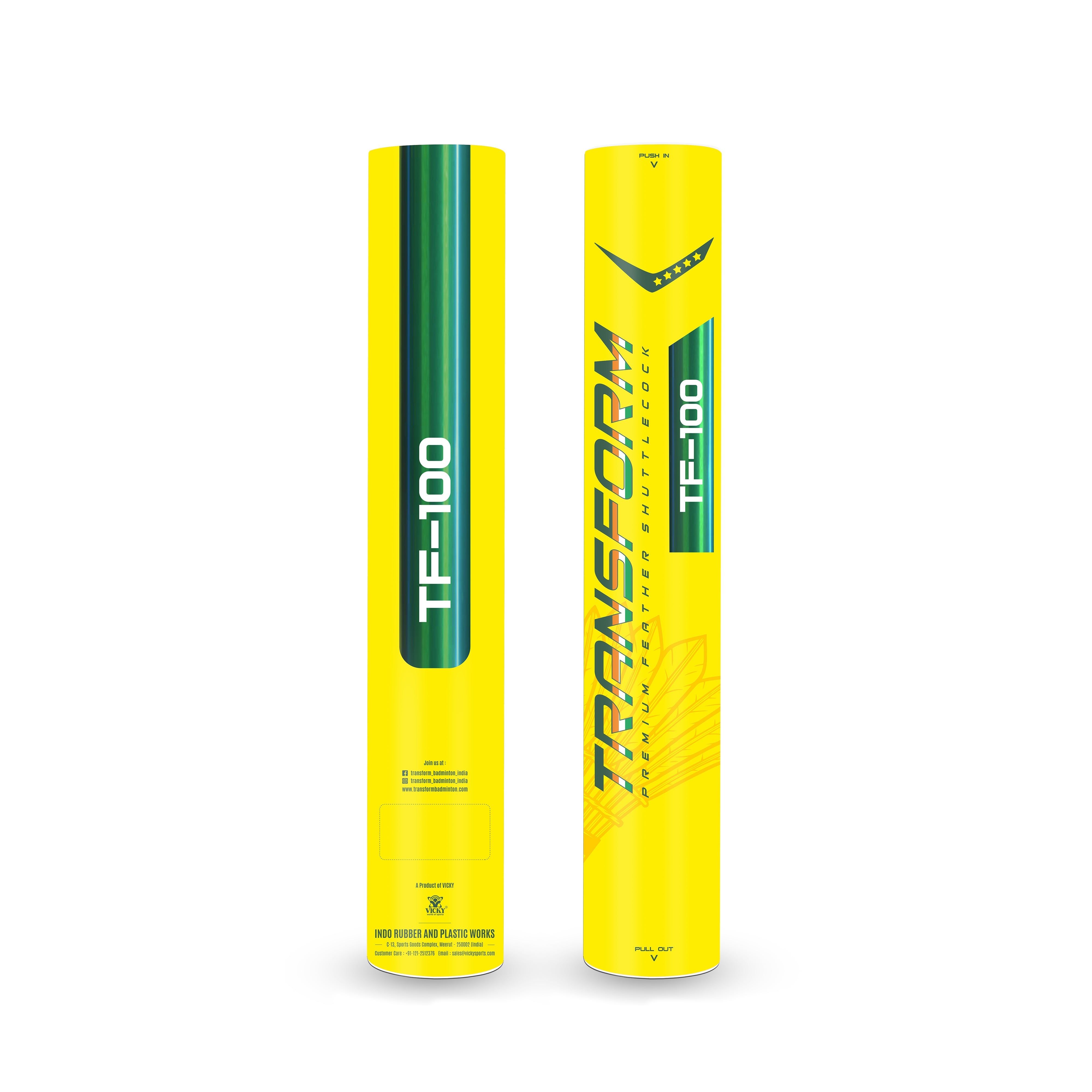 TF-100 Badminton White Feather Shuttlecock