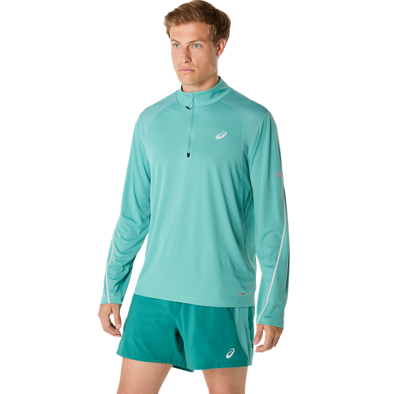 Mens Raod Light-show 1/4 Zip Longsleeve Top