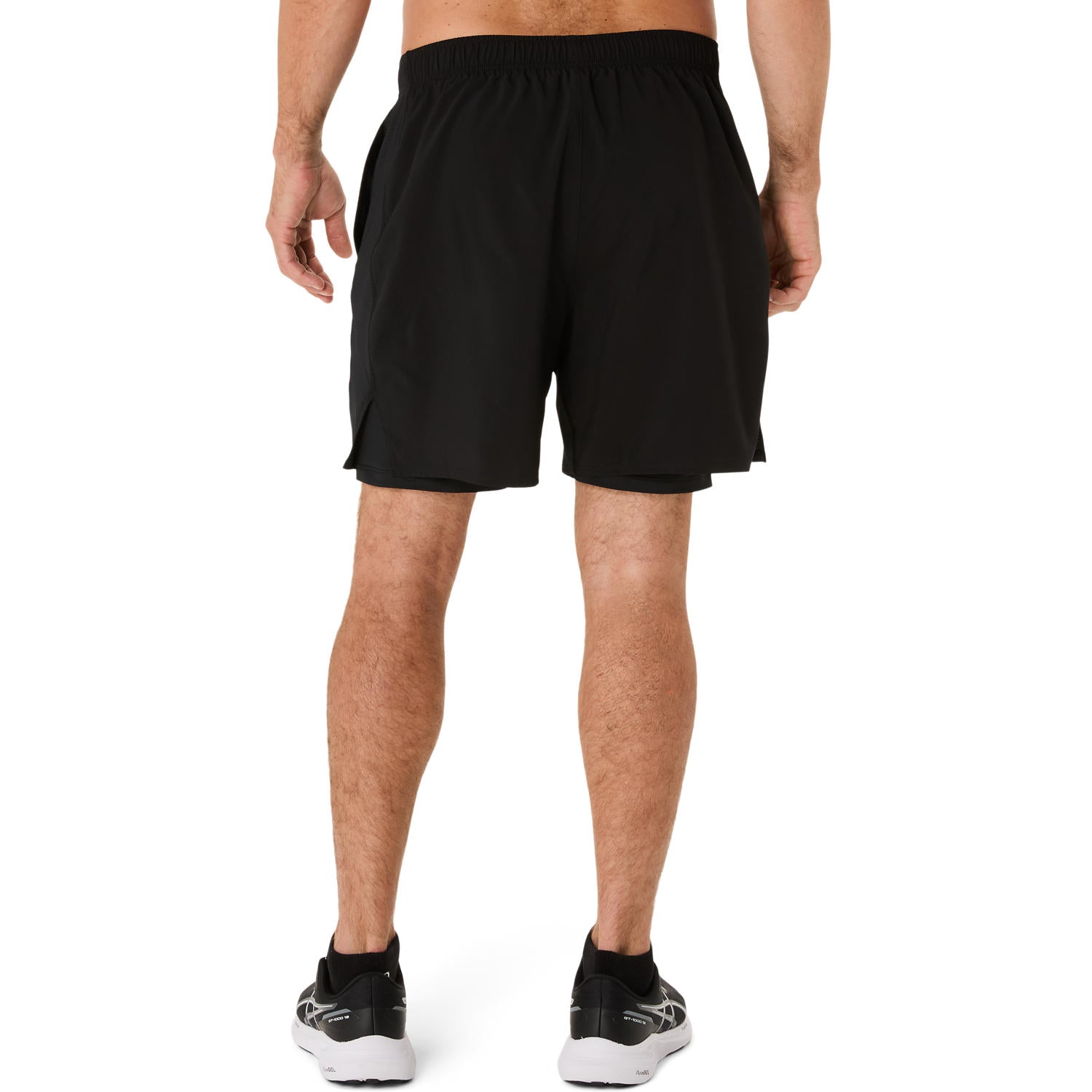 Mens Silver 2 in 1 7 Inch Short