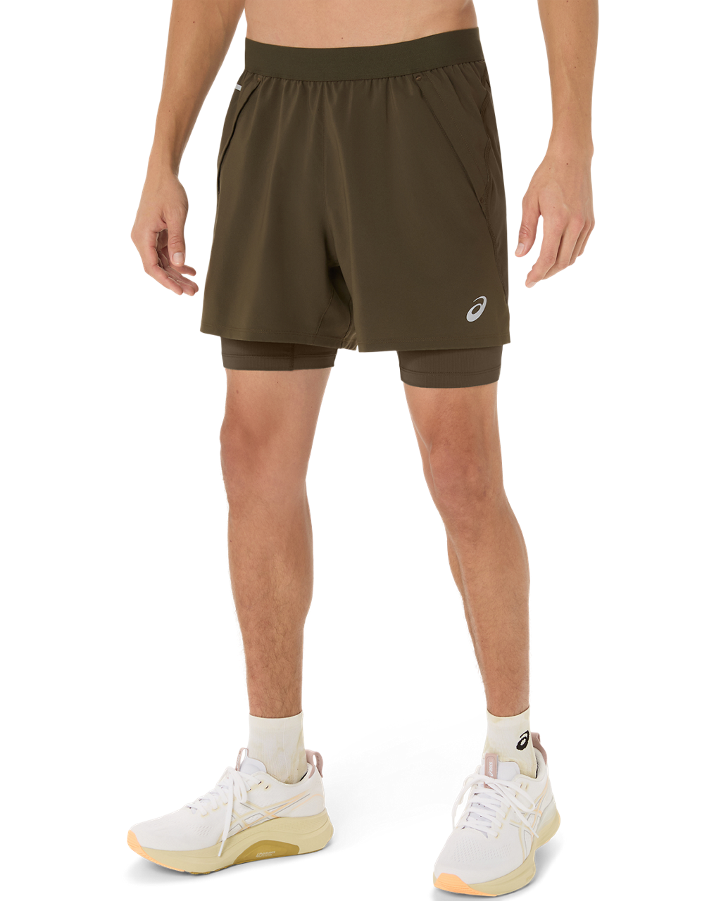 Mens Road 2-in-1 5 Inch Short