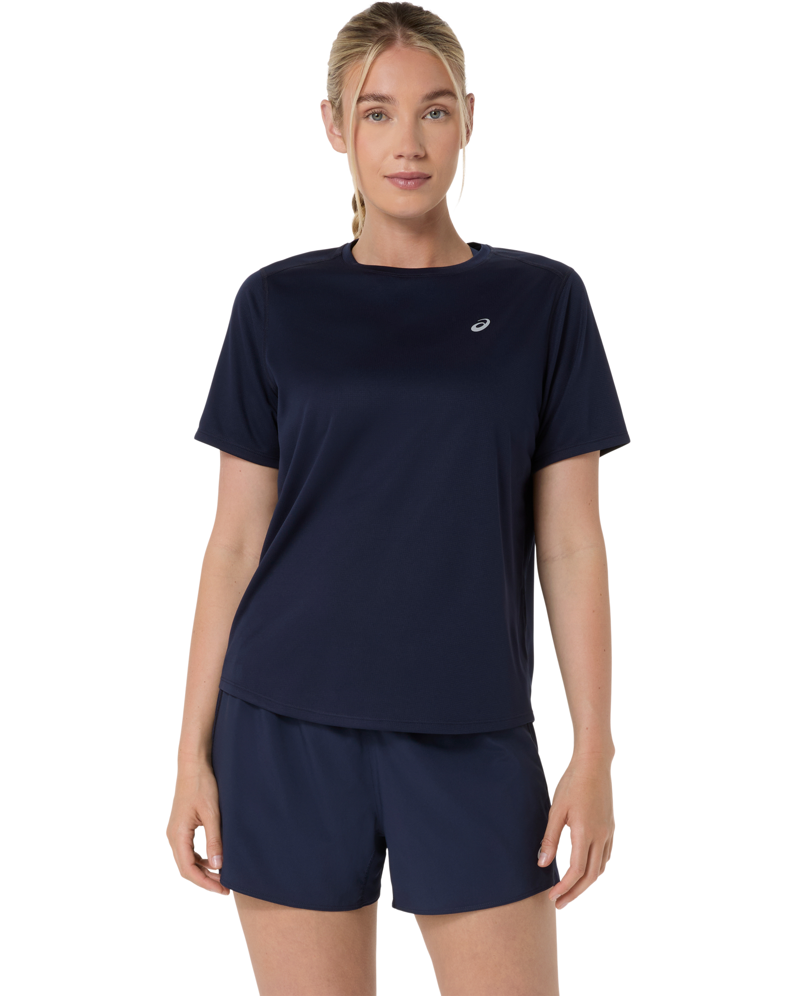 Womens Running Silver Short Sleeve Tshirt
