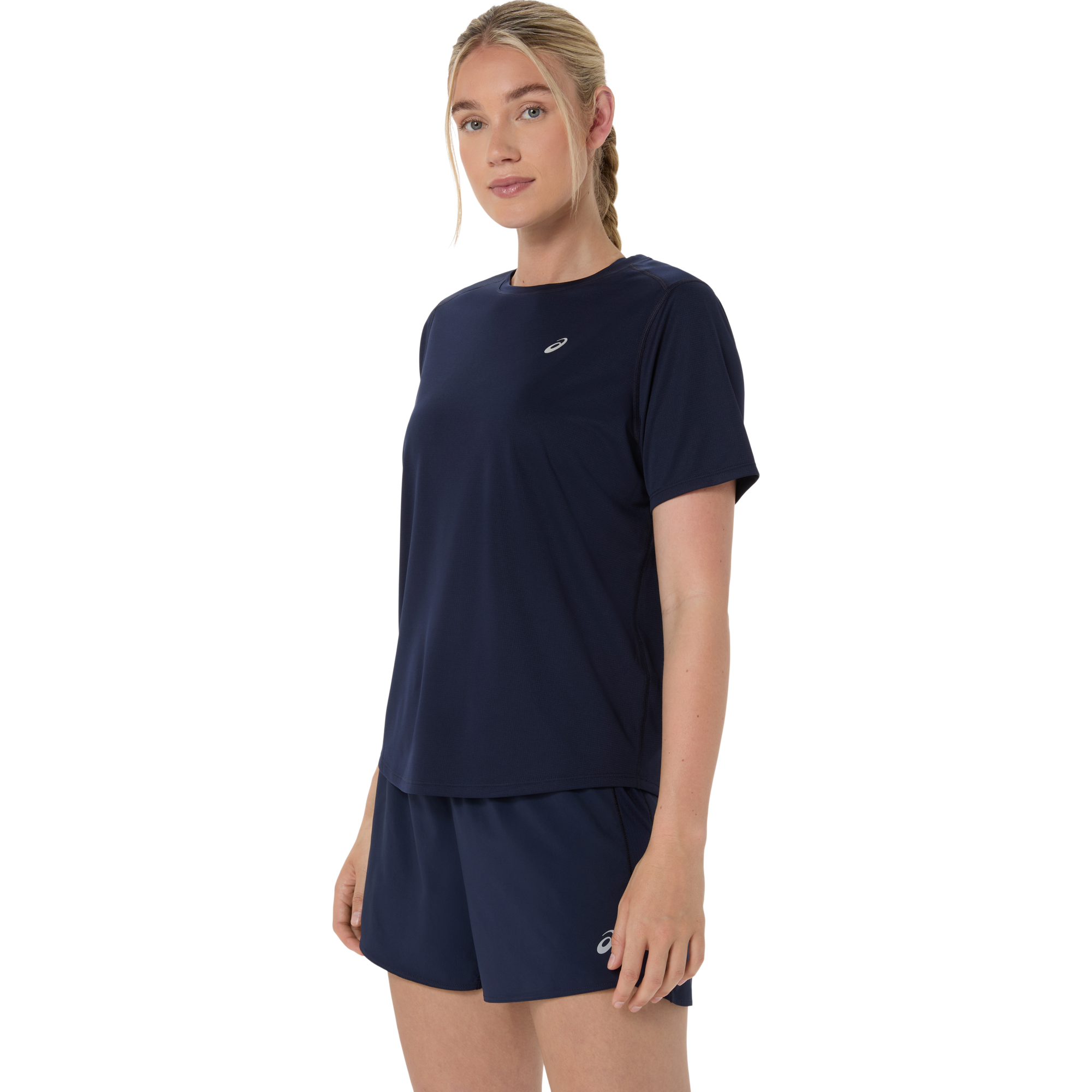 Womens Running Silver Short Sleeve Tshirt