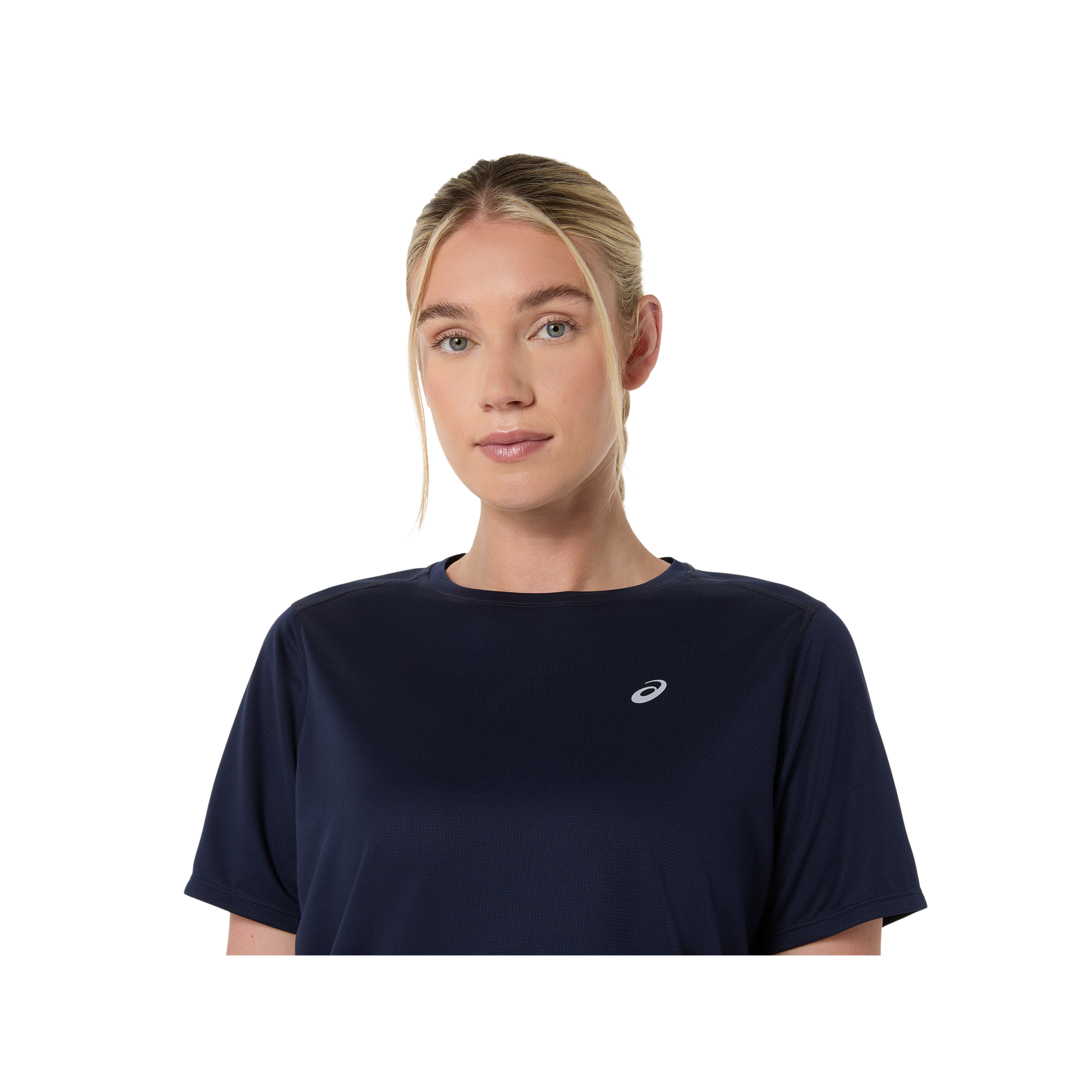 Womens Running Silver Short Sleeve Tshirt