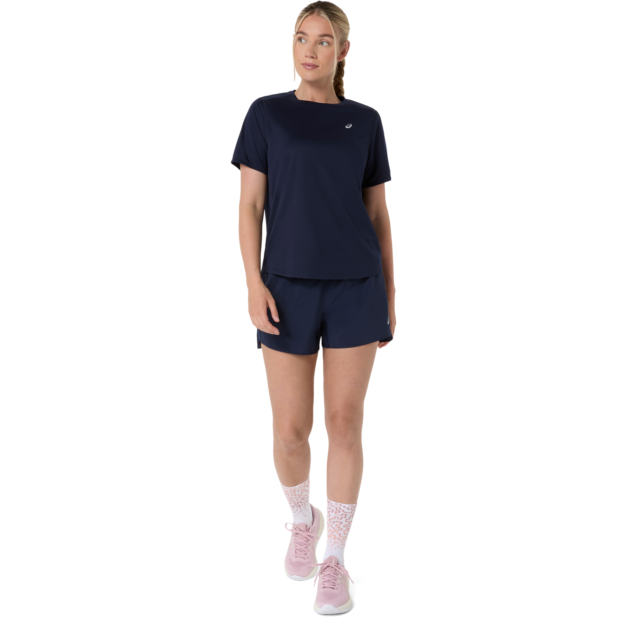 Womens Running Silver Short Sleeve Tshirt