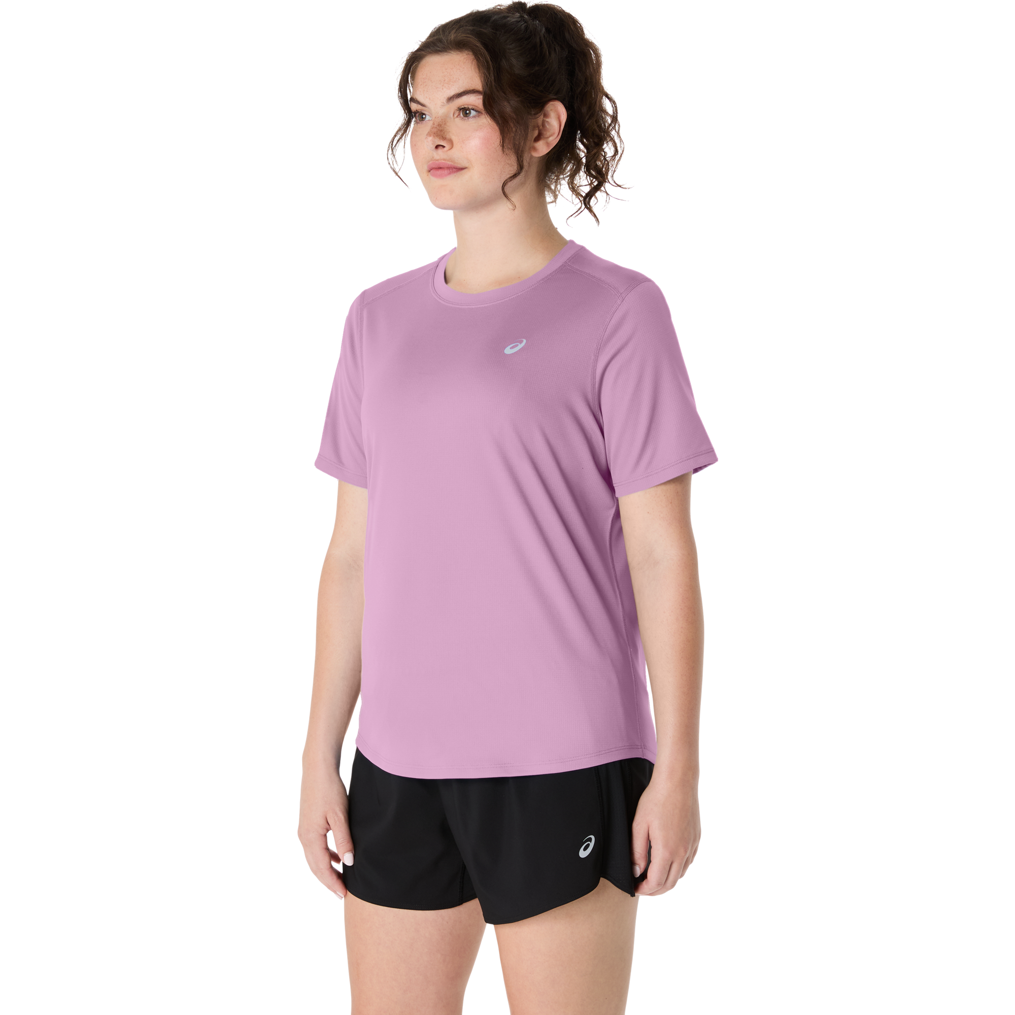 Womens Running Silver Short Sleeve Tshirt